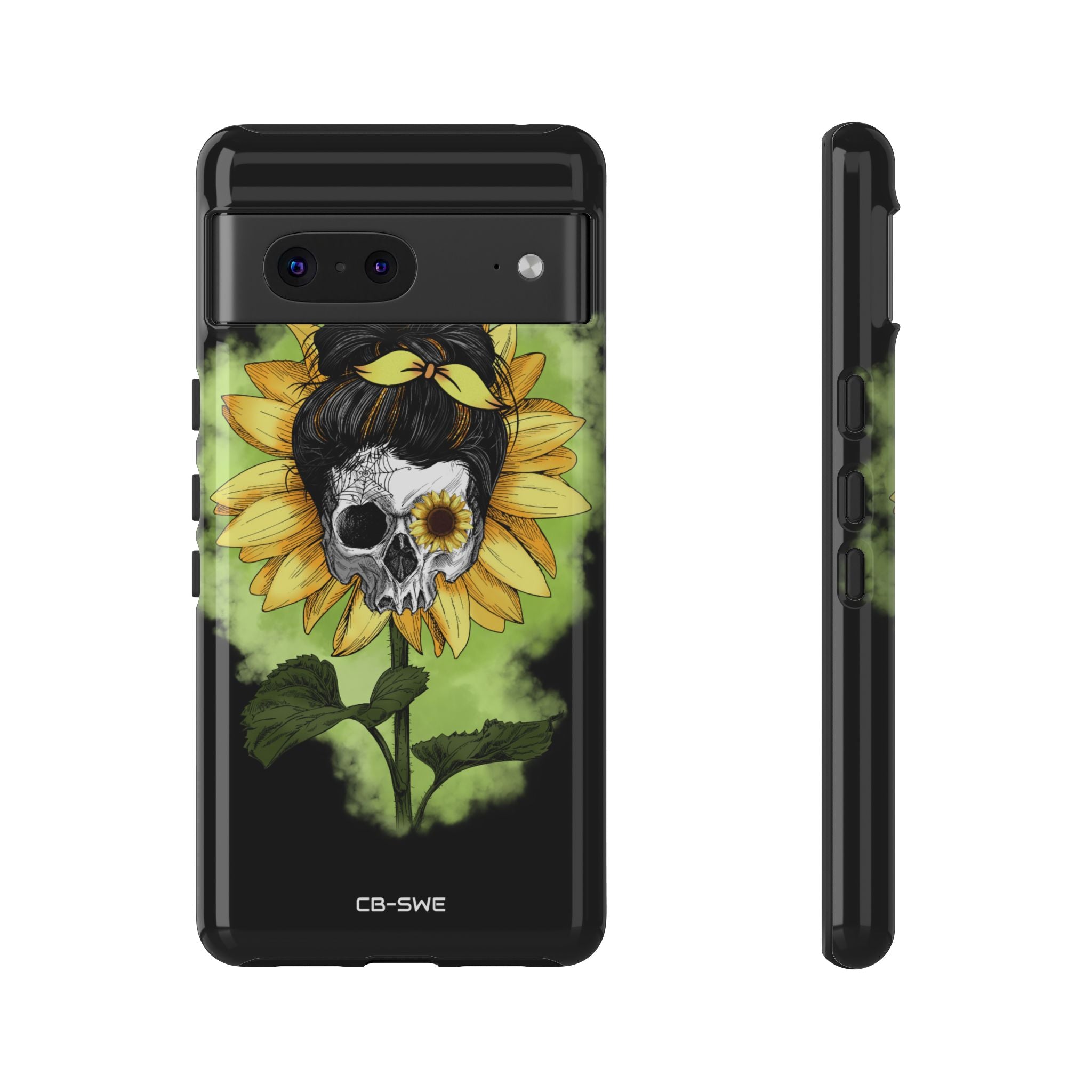Sunflower Skull Fusion - Google Pixel Case