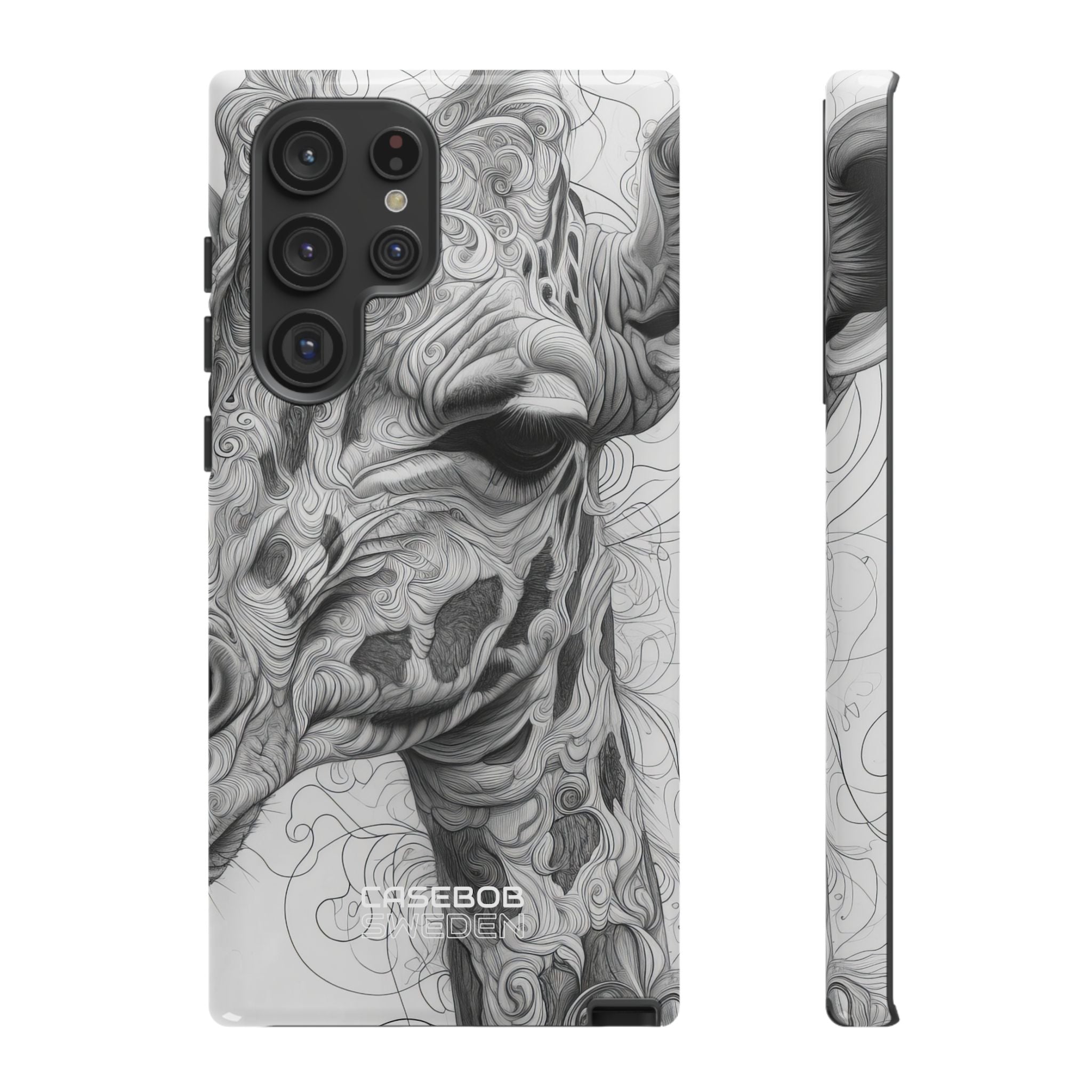Swirling Giraffe Art Samsung S22 - Tough