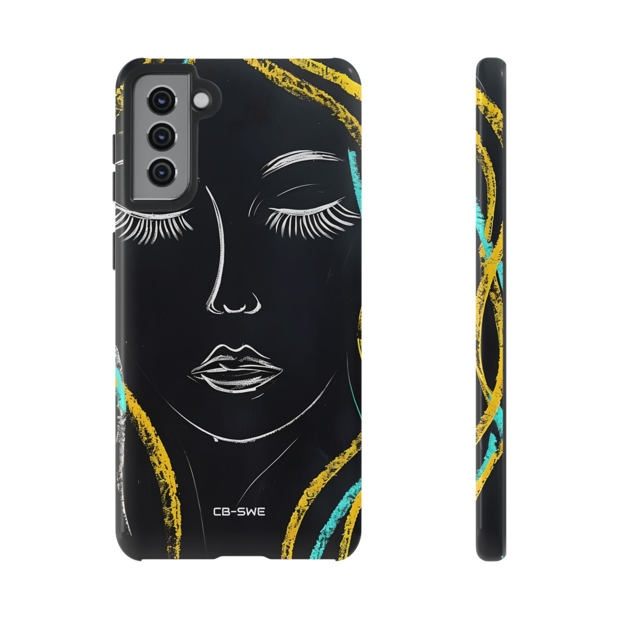 Vivid Minimalist Portrait - Samsung Case