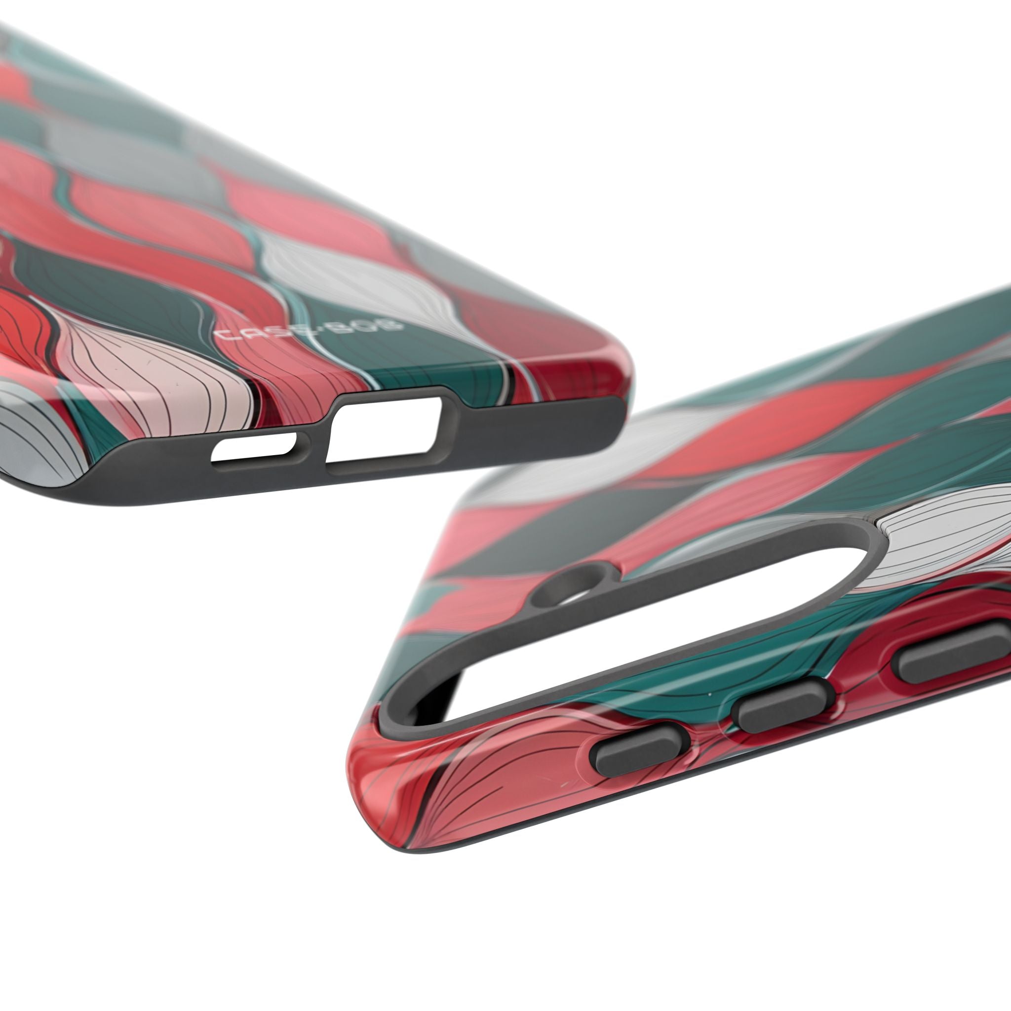 Leaf Cascade Teal Samsung S25 Plus Case - Tough