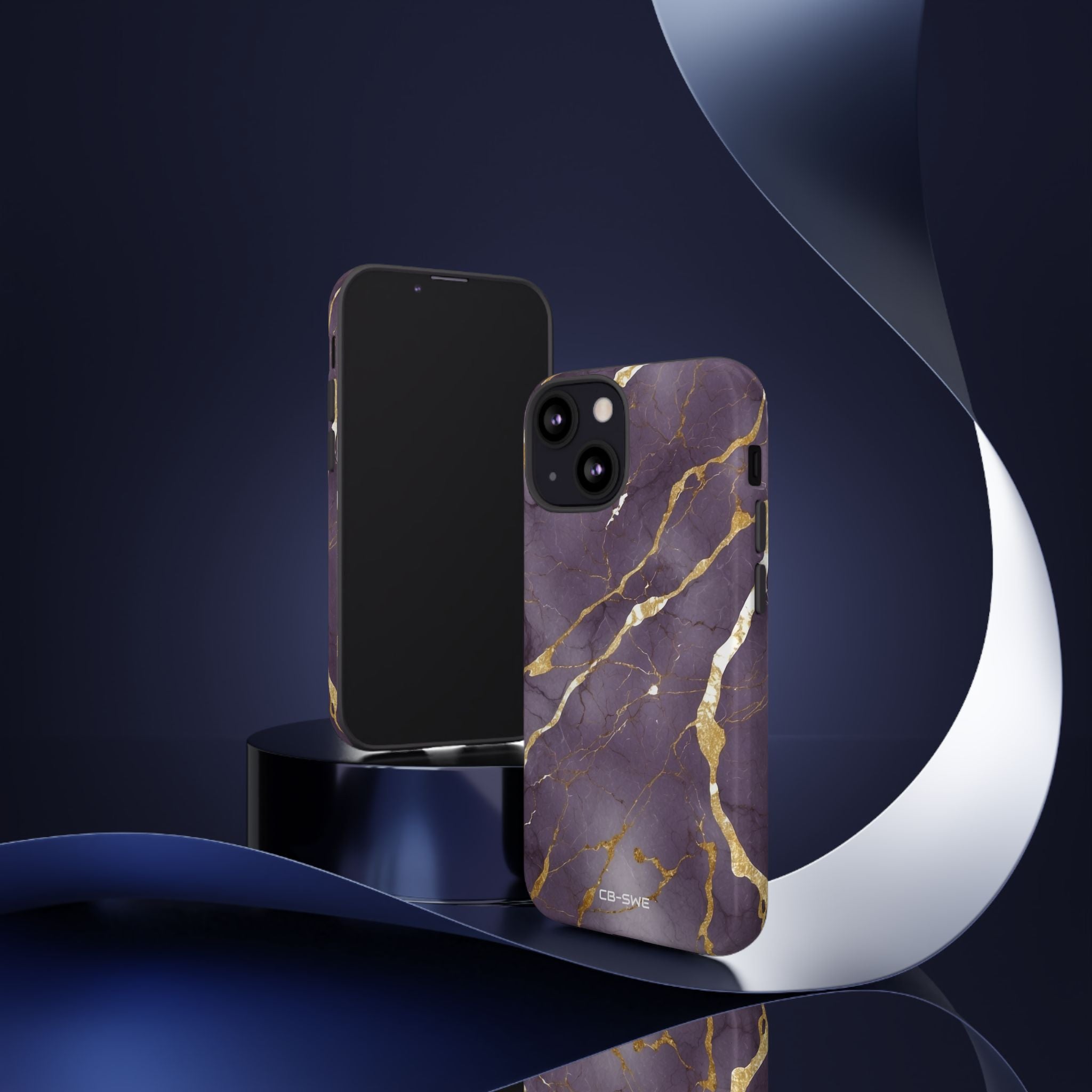 Golden Veins Flowing - iPhone Case