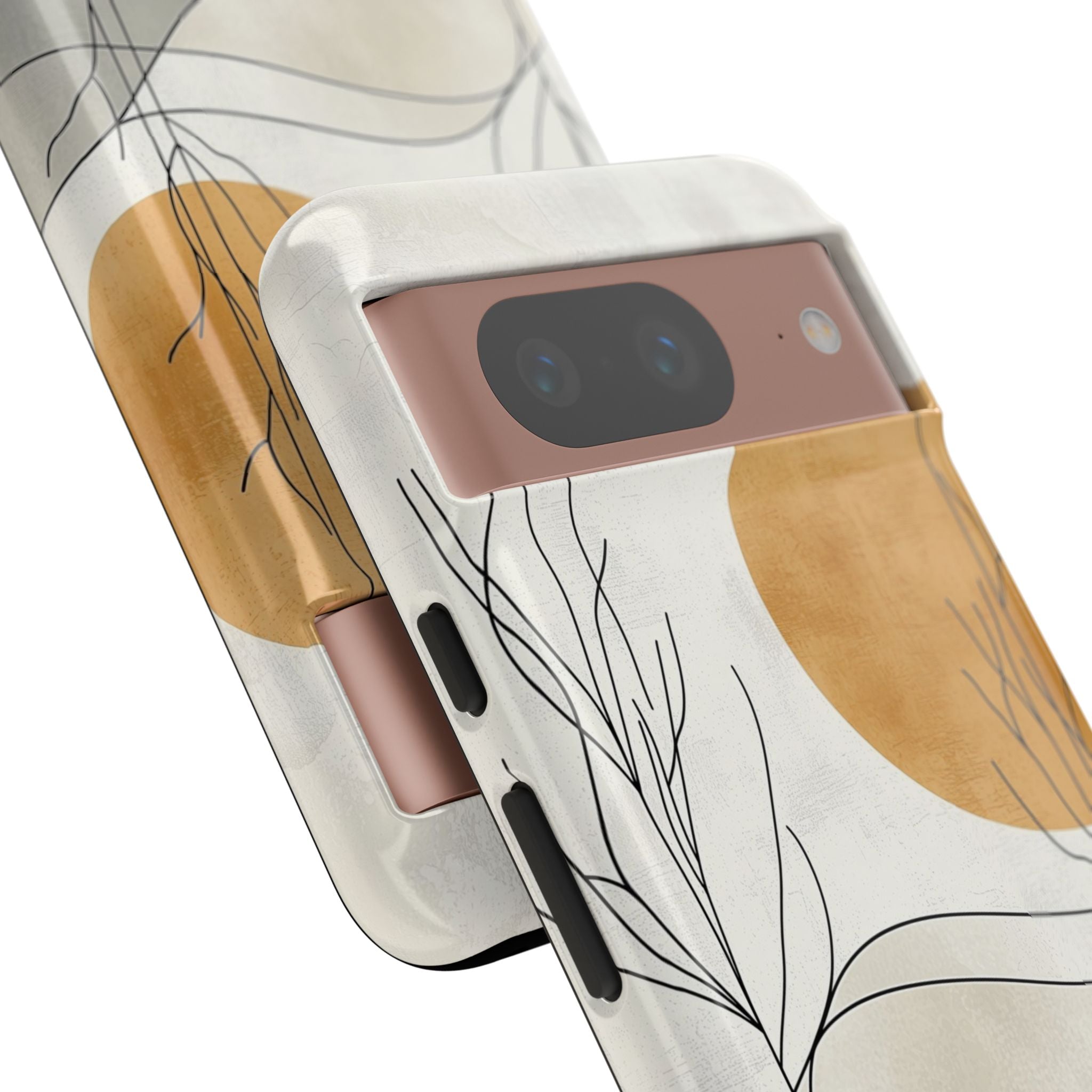 Orange Halo Google Pixel 8 Case - Tough