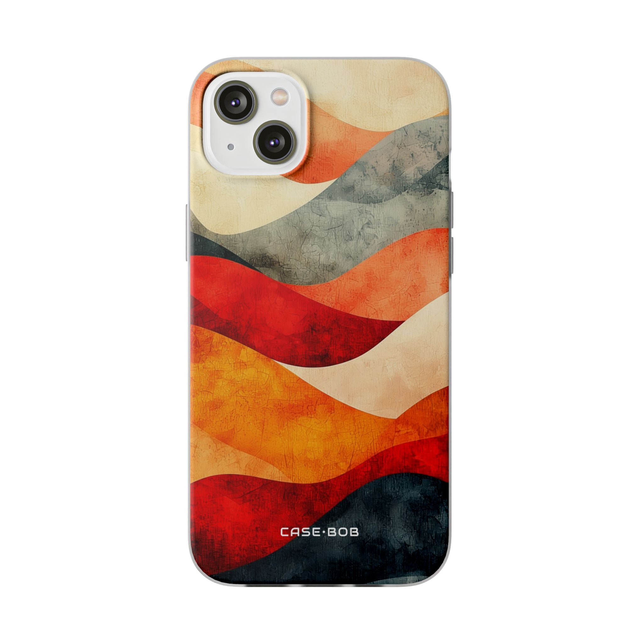 Cracked Wave Sunset iPhone 14 Plus Case - Soft
