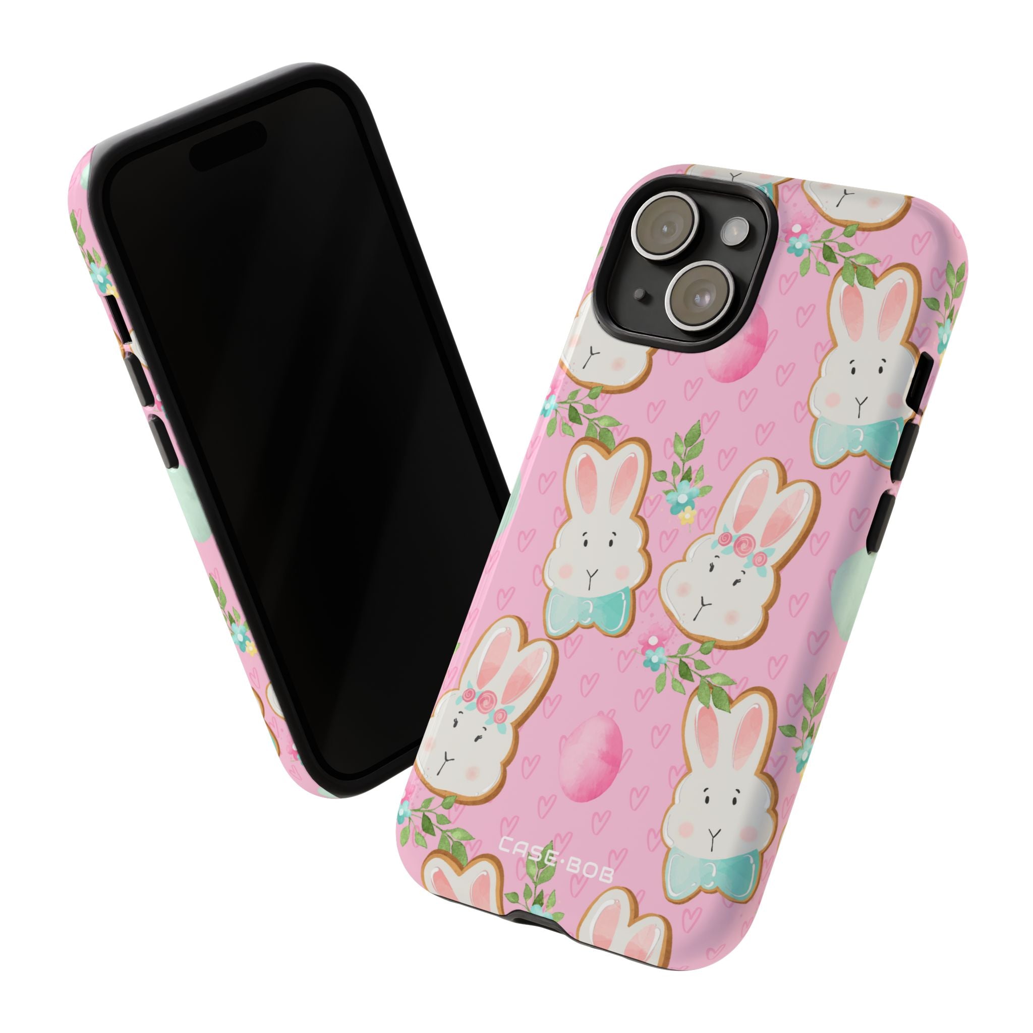 Bunny Blossom iPhone 15 Case - Tough