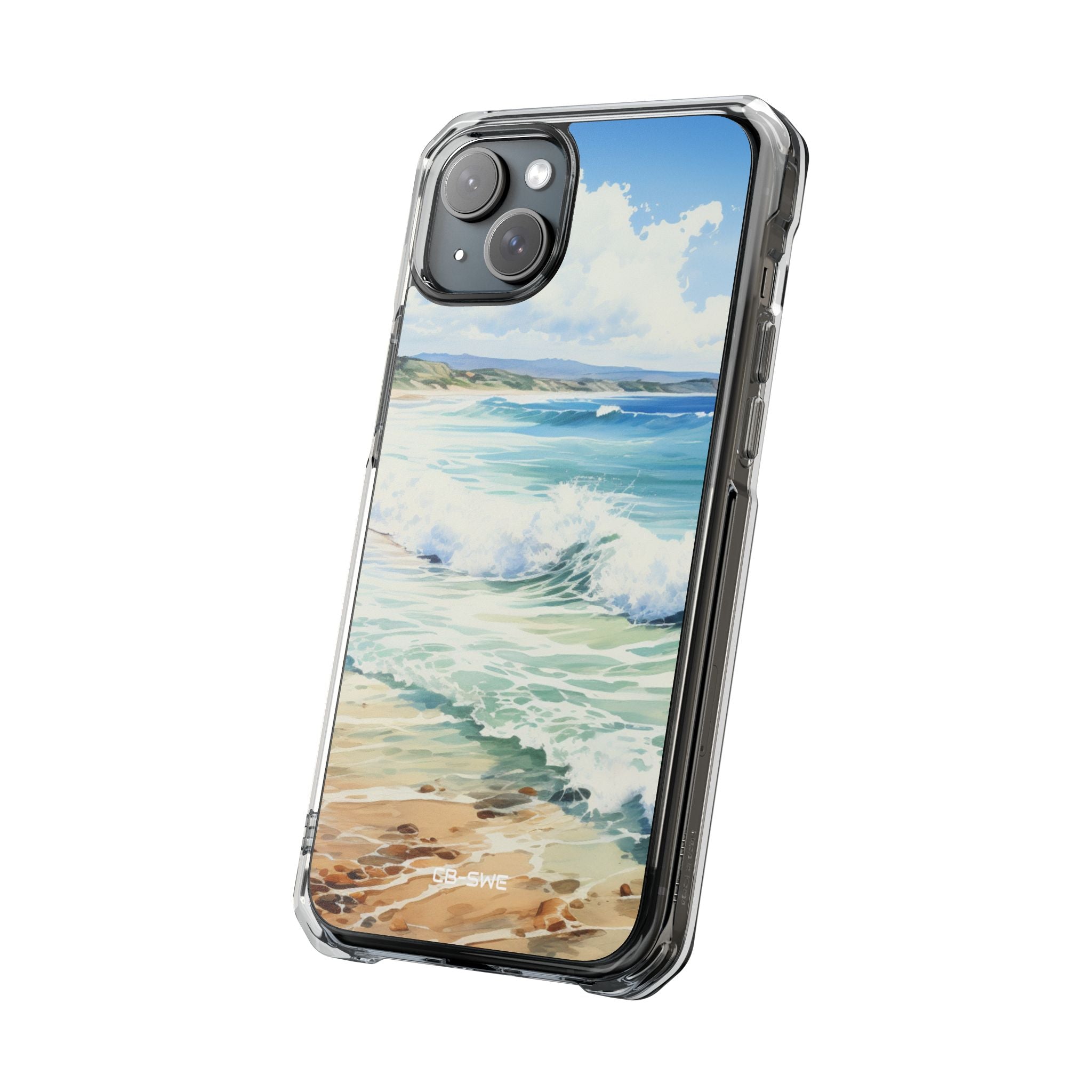 Serene Coastal Watercolors iPhone Case - Impact