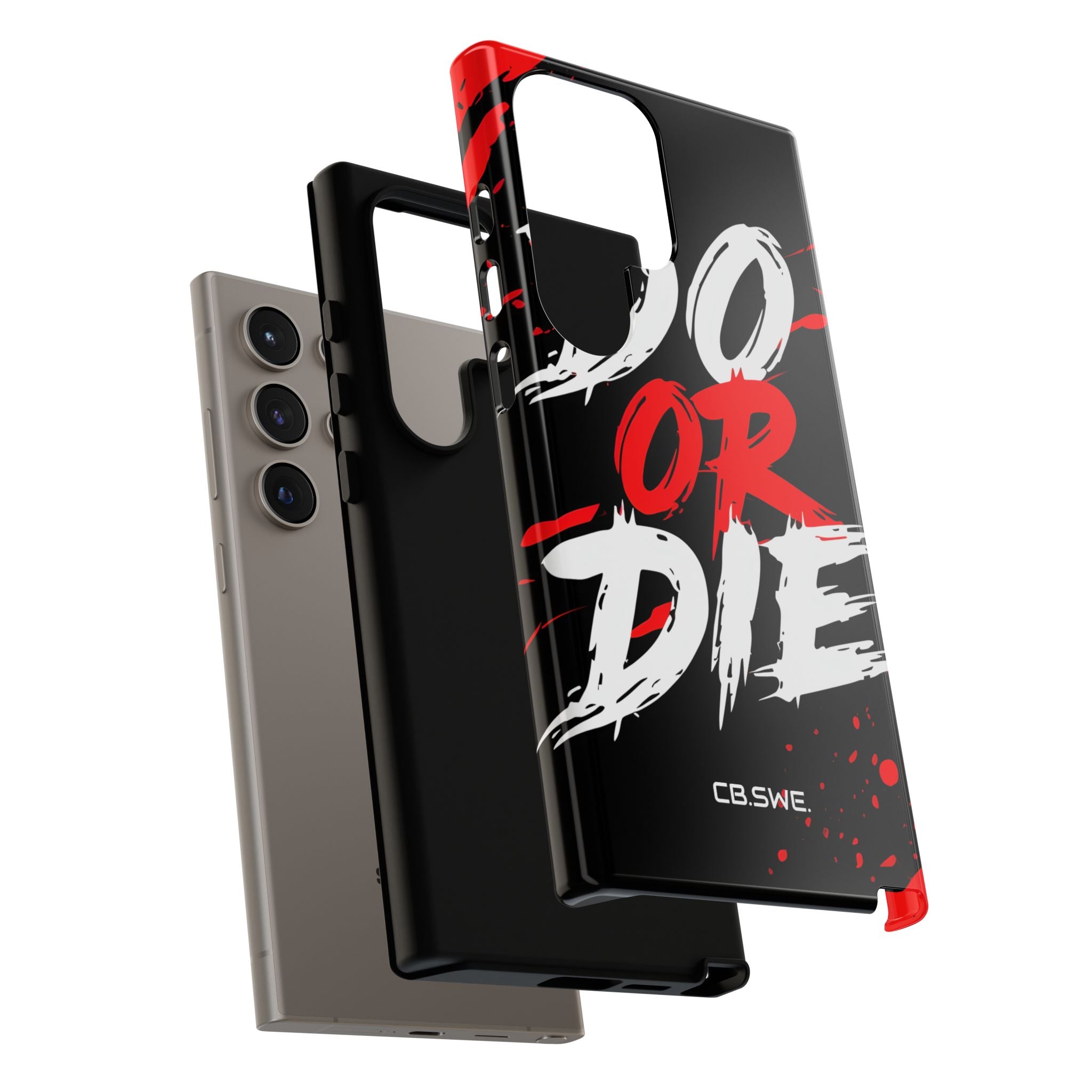 Red White Do or Die Motivational Samsung S24 - Tough