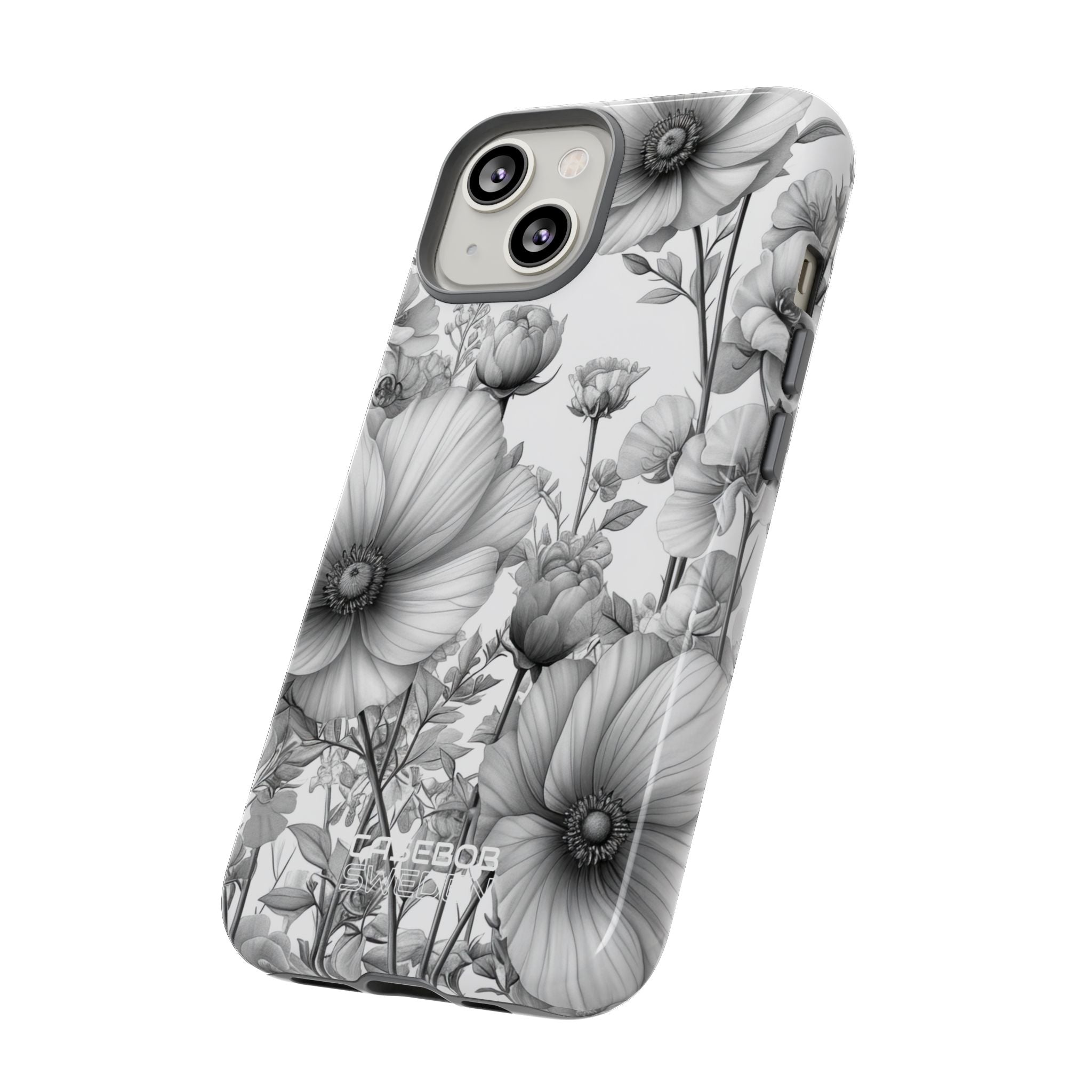 Vintage Floral Etching iPhone 14 - Tough