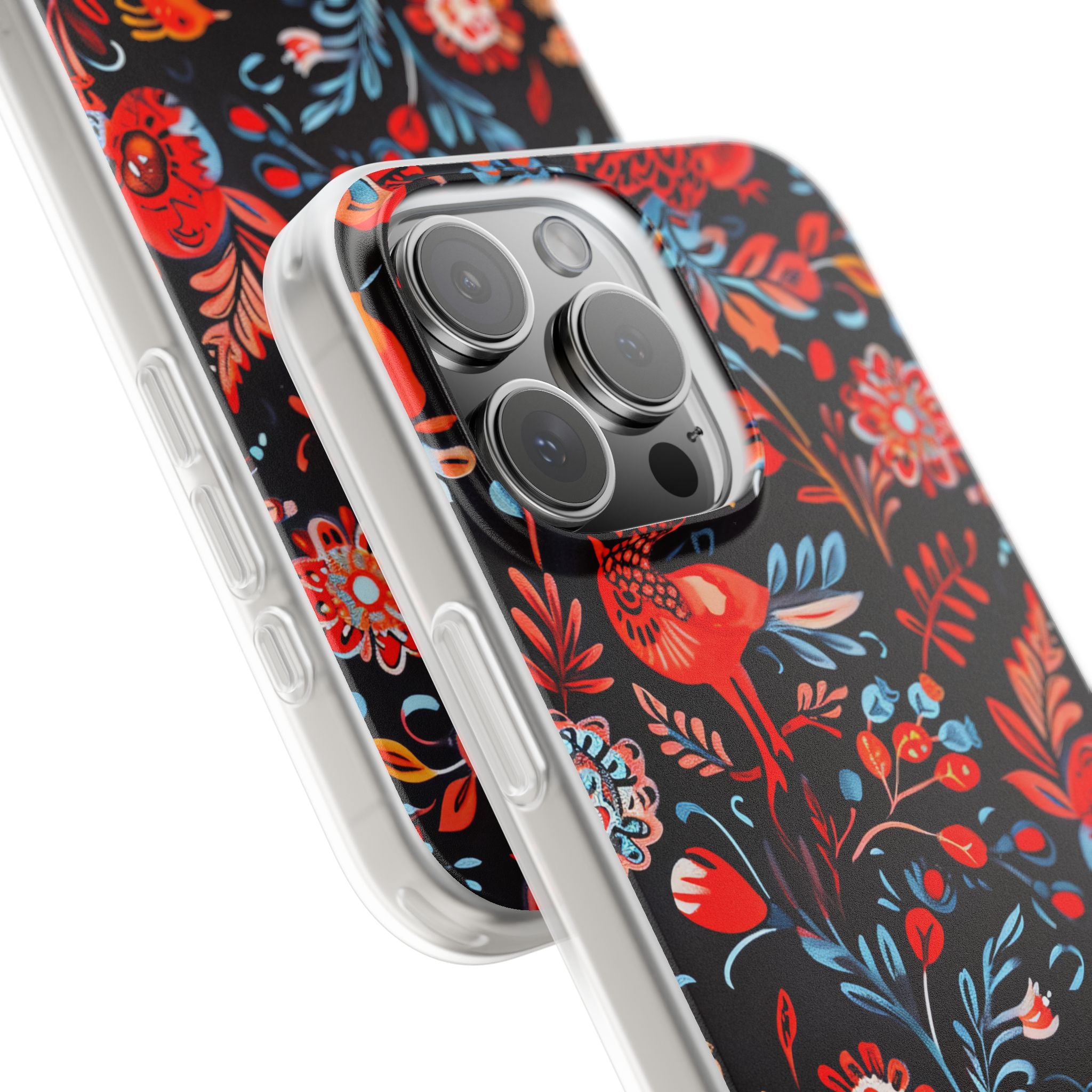 Vivid Birdscape iPhone 16 Pro Max Case - Soft