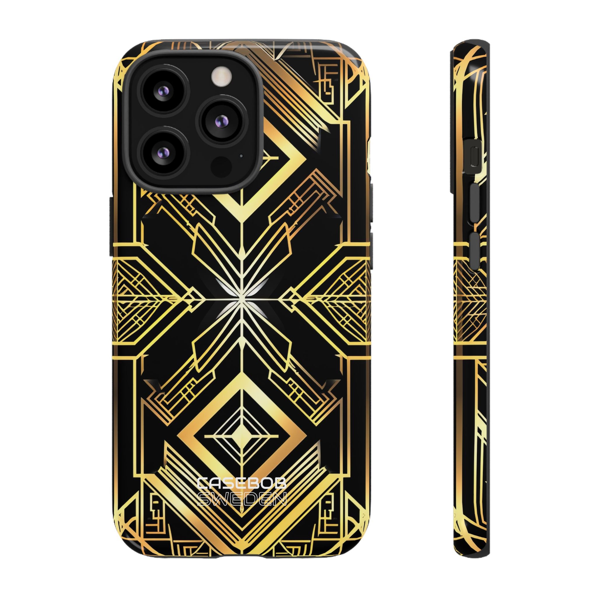 Golden Geometric Symphony iPhone 13 - Tough