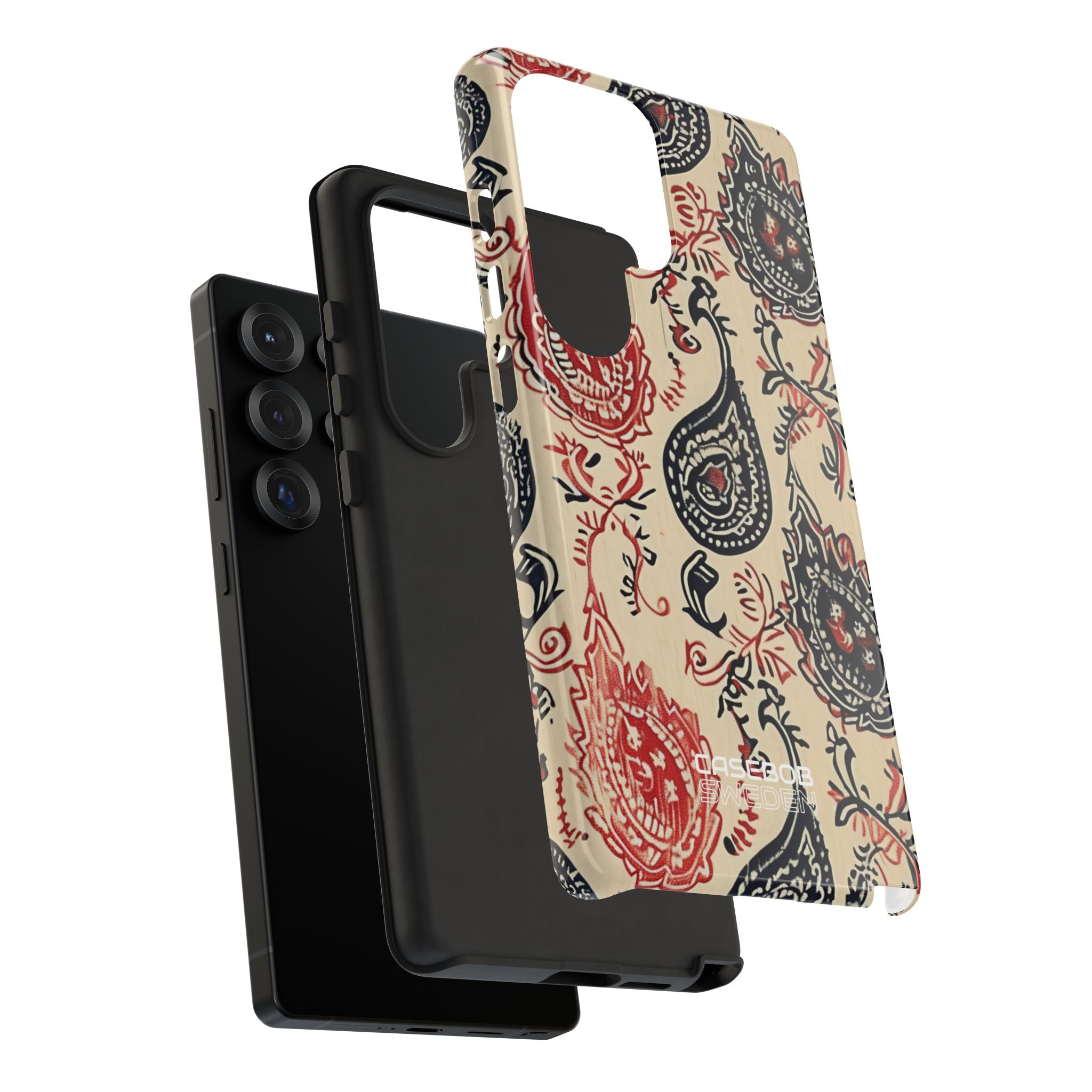Navy Paisley Swirl Samsung S25 - Tough