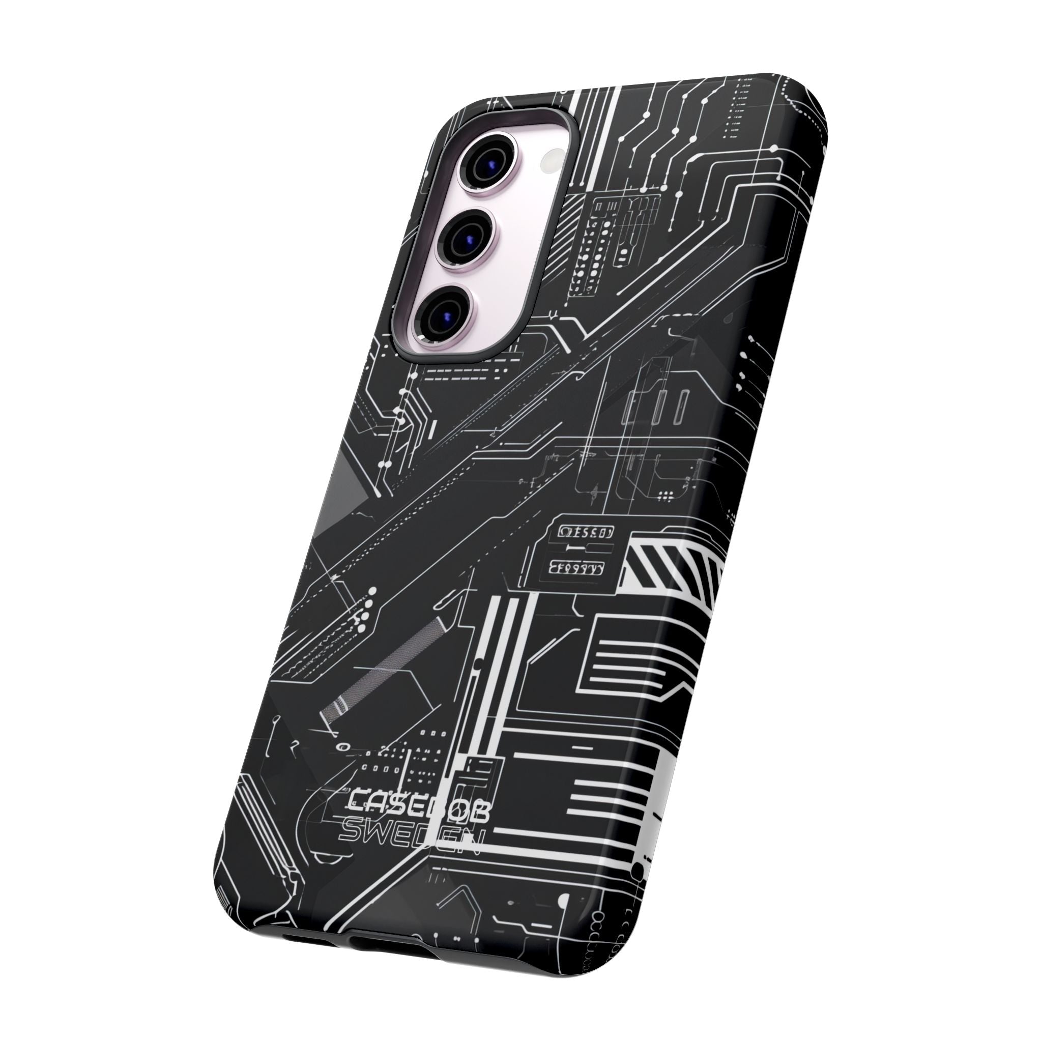 Futuristic Circuit Grid Samsung S23 - Tough