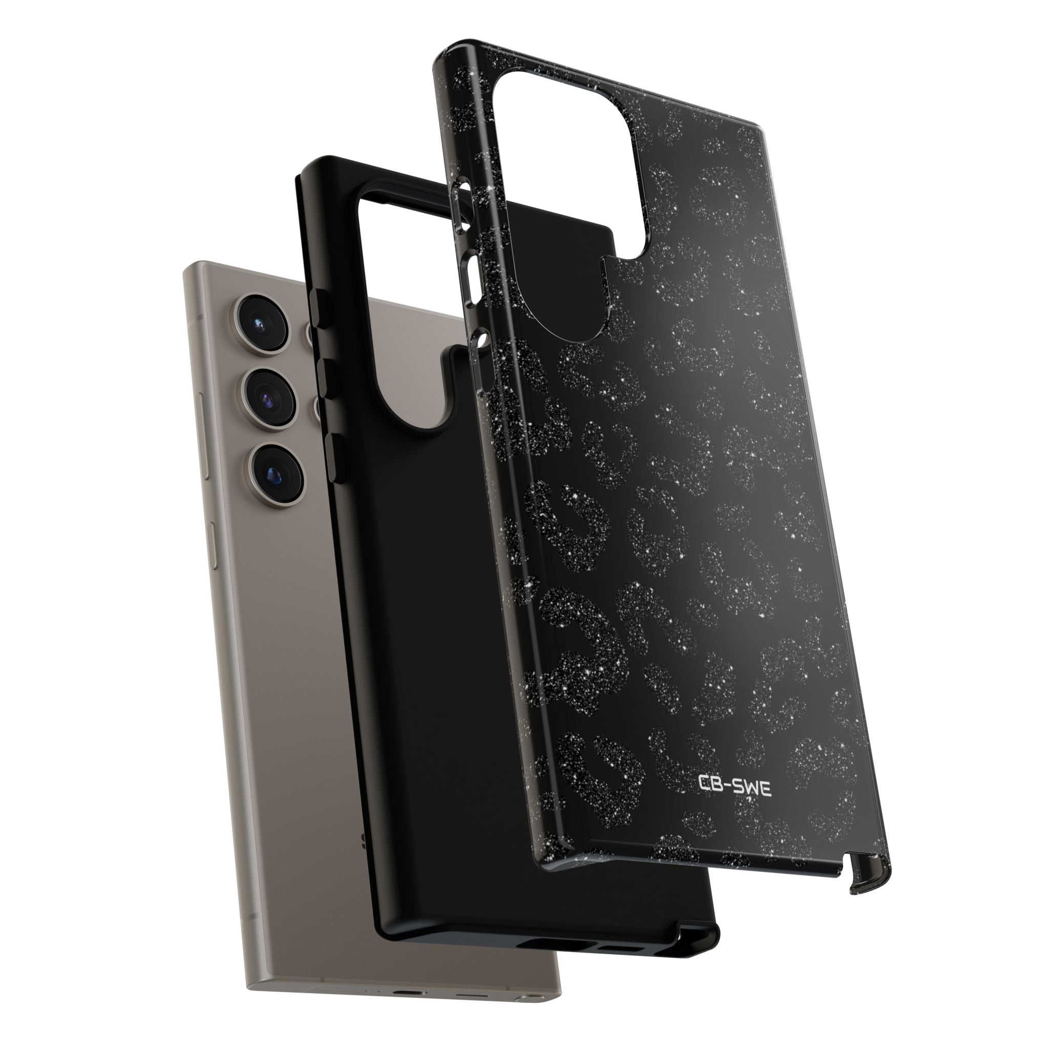 Glittery Leopard Elegance - Samsung Case