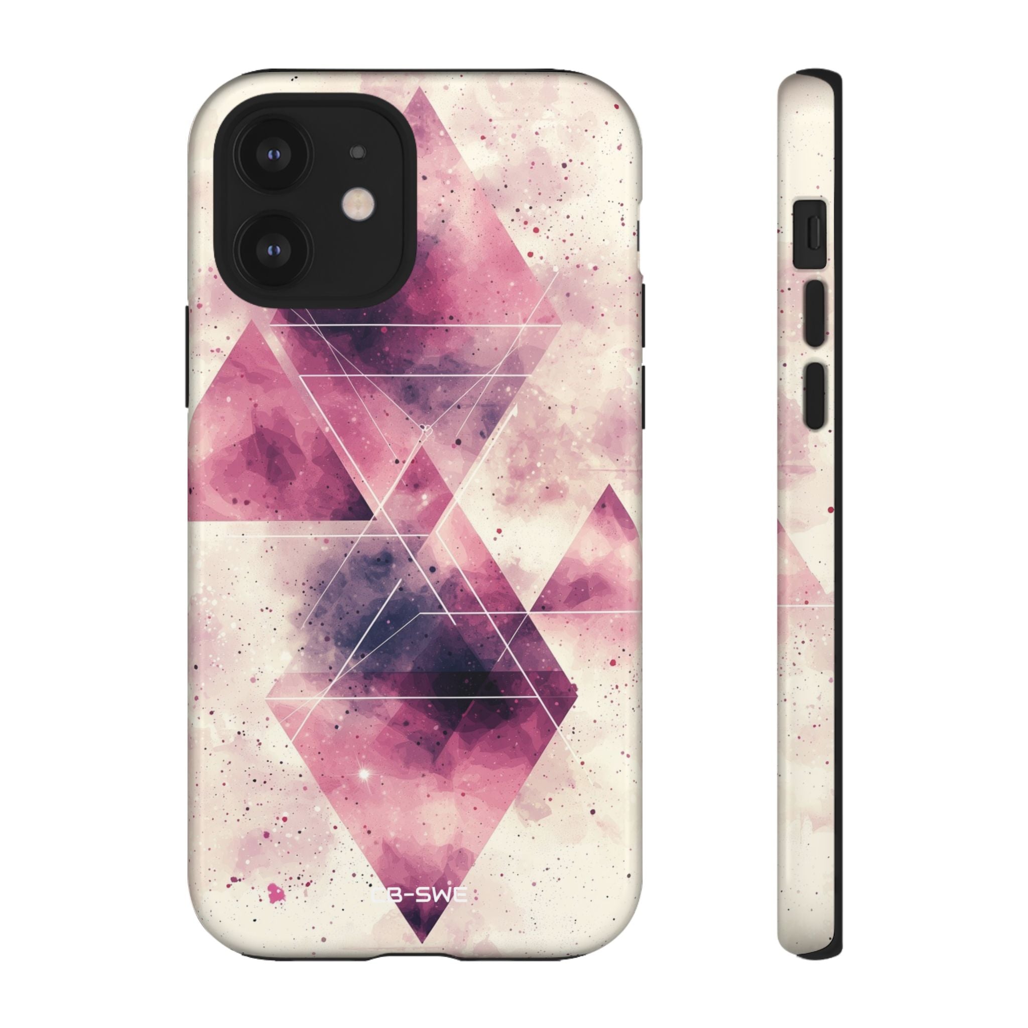 Triangles Overlap Serenity - iPhone Case