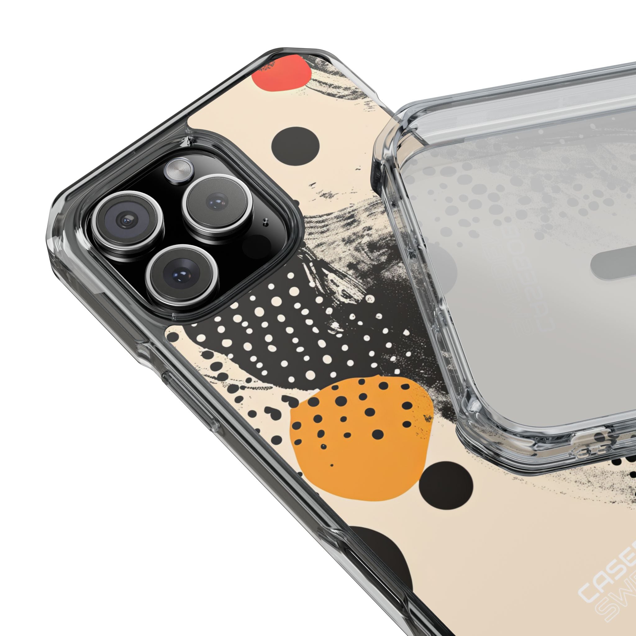 Swirl Chaos Geometry iPhone 16 - Impact Clear+