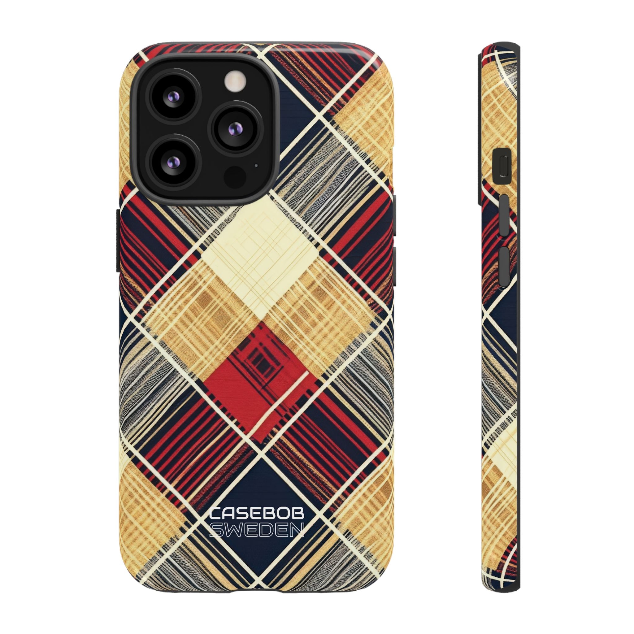 Plaid Diamond Tapestry iPhone 13 - Tough