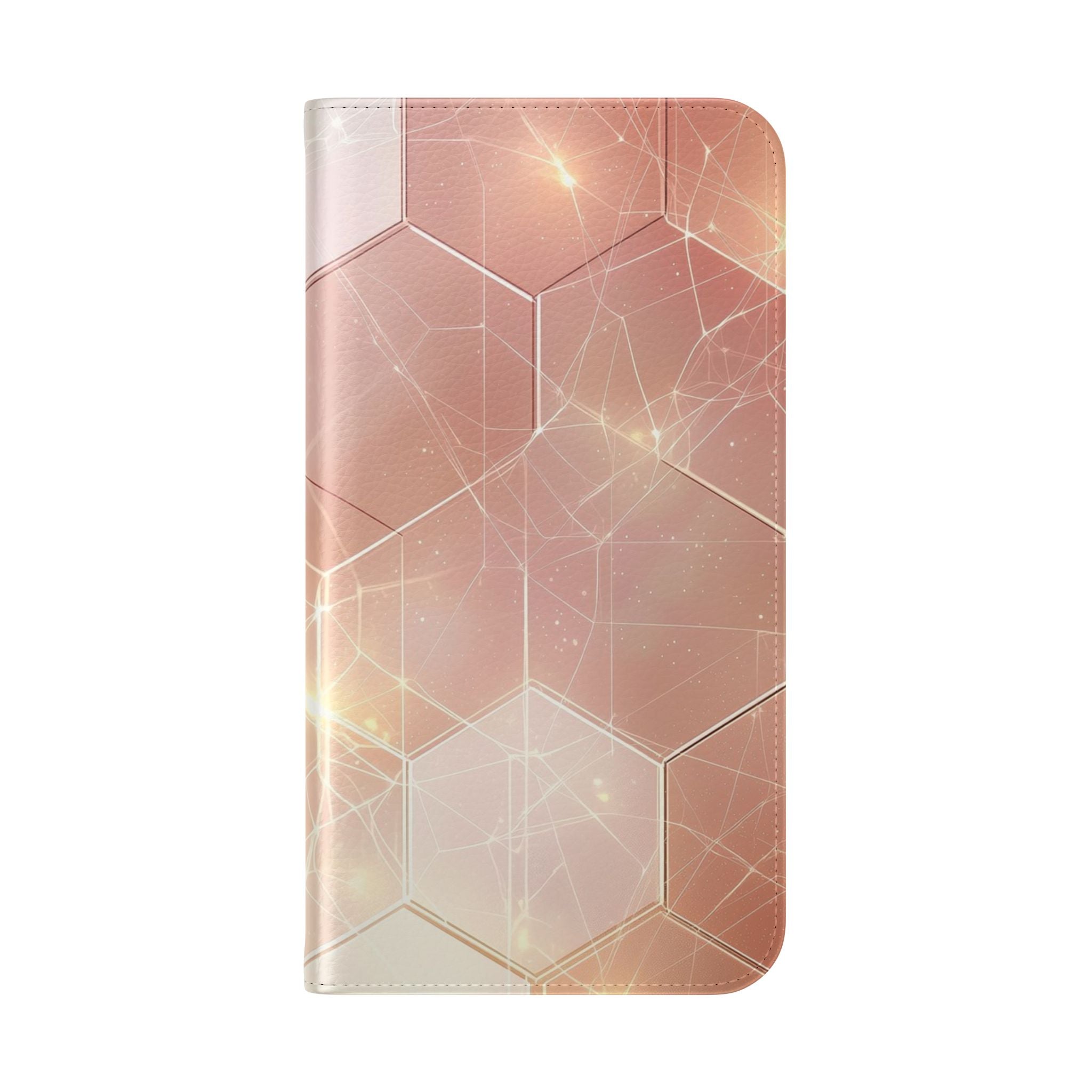 Hexagon Glow - iPhone 15 Pro Max Case - Wallet