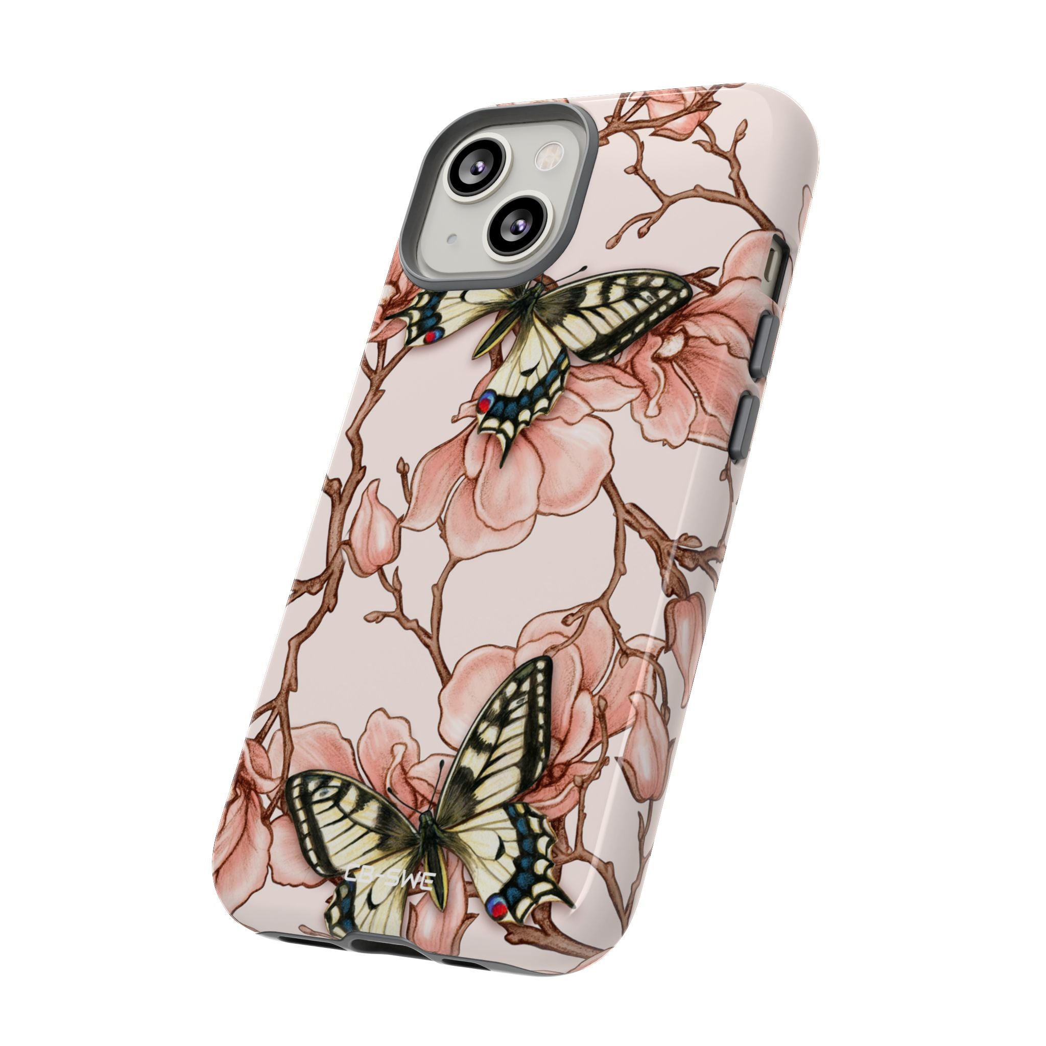 Butterflies and Magnolias Harmony - iPhone Case