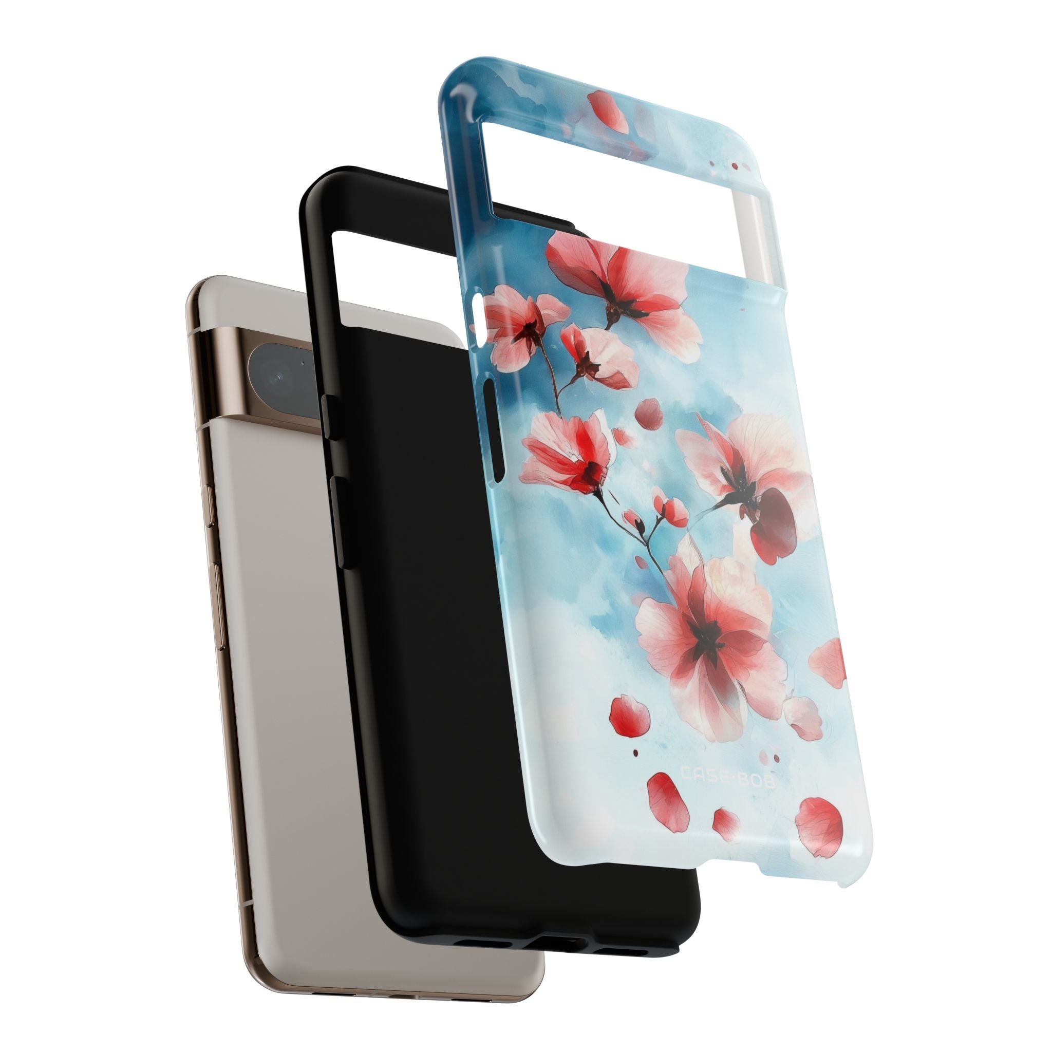 Pink Blossom Drift Google Pixel 8 Pro Case - Tough