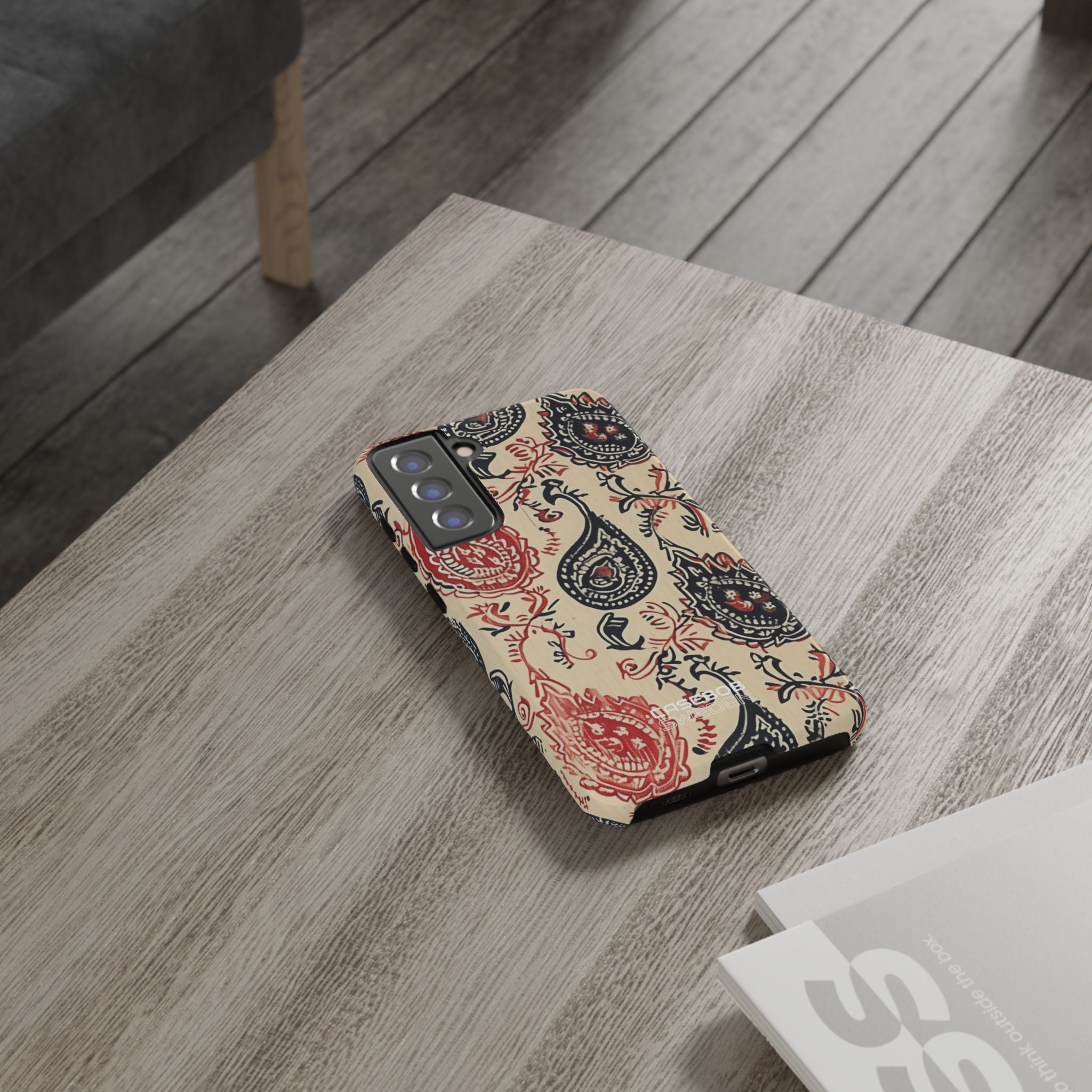 Navy Paisley Swirl Samsung S21 - Tough