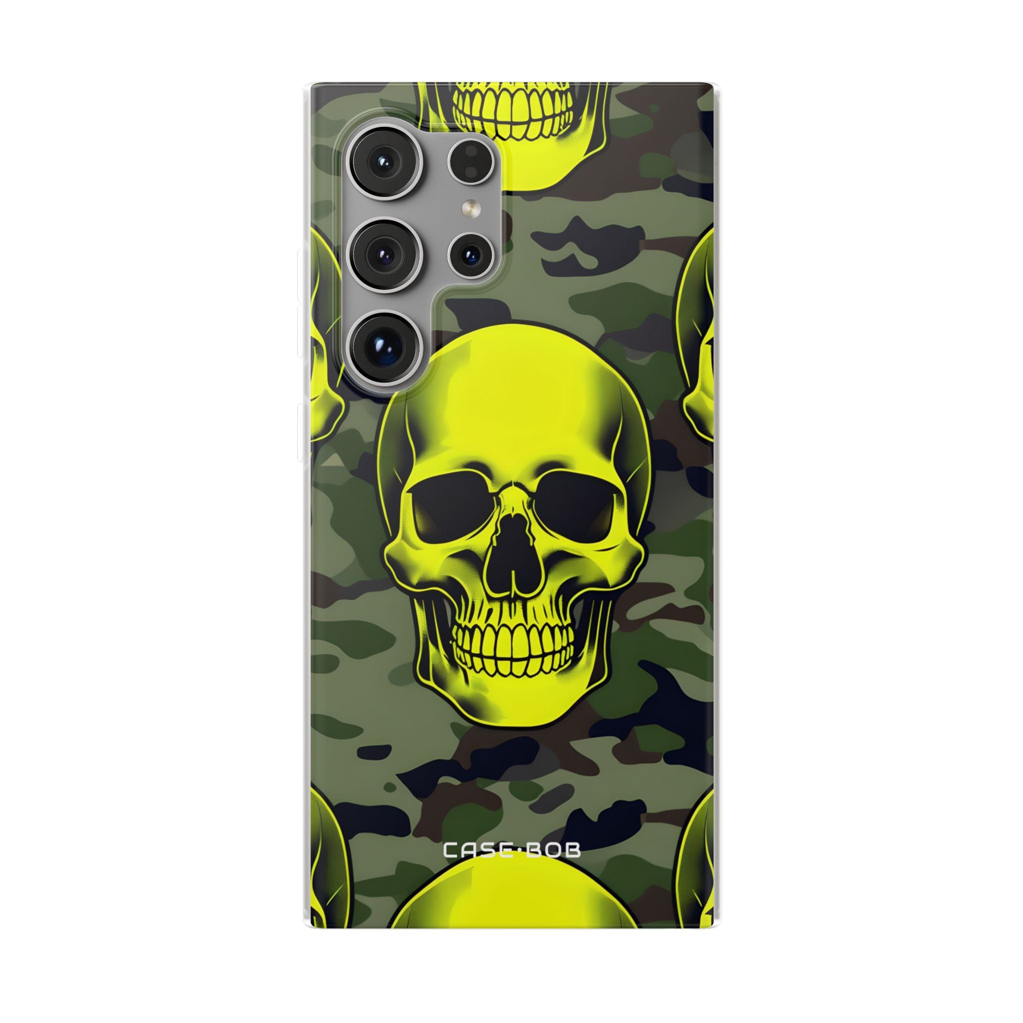 Neon Skull Camo Samsung S24 Ultra Case - Soft