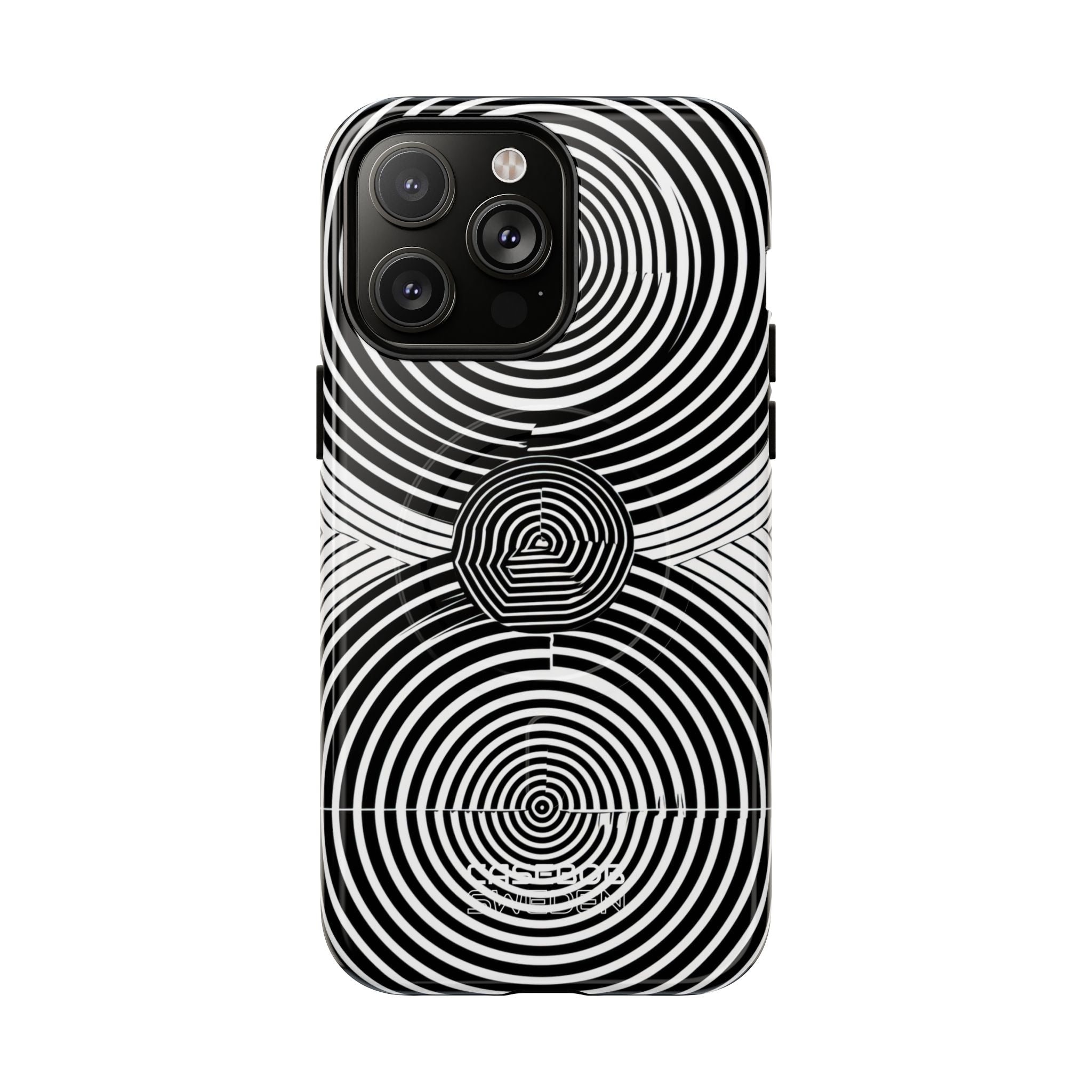Monochrome Spiral Motion iPhone 14 - Tough+