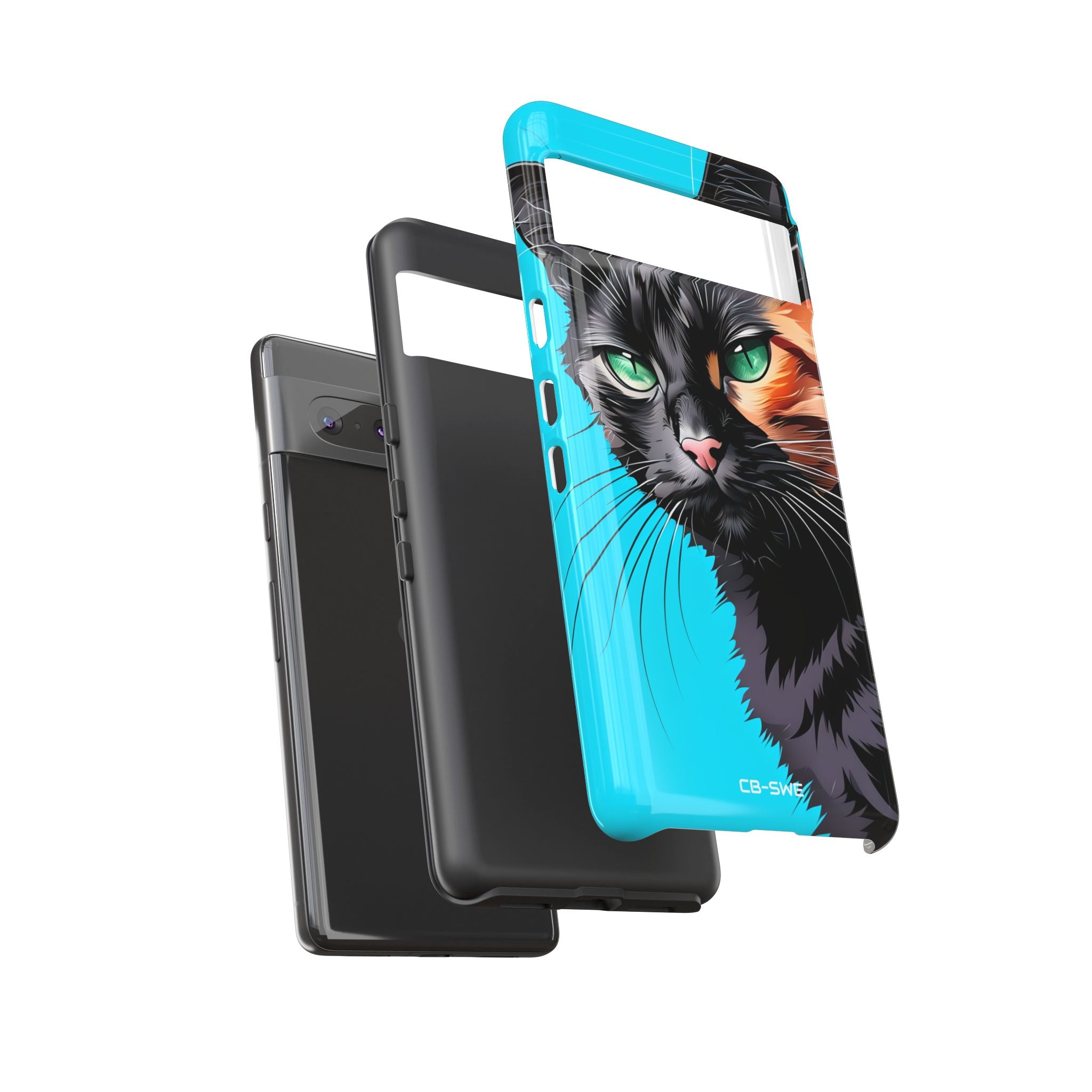 Curious Cat Stare - Google Pixel Case
