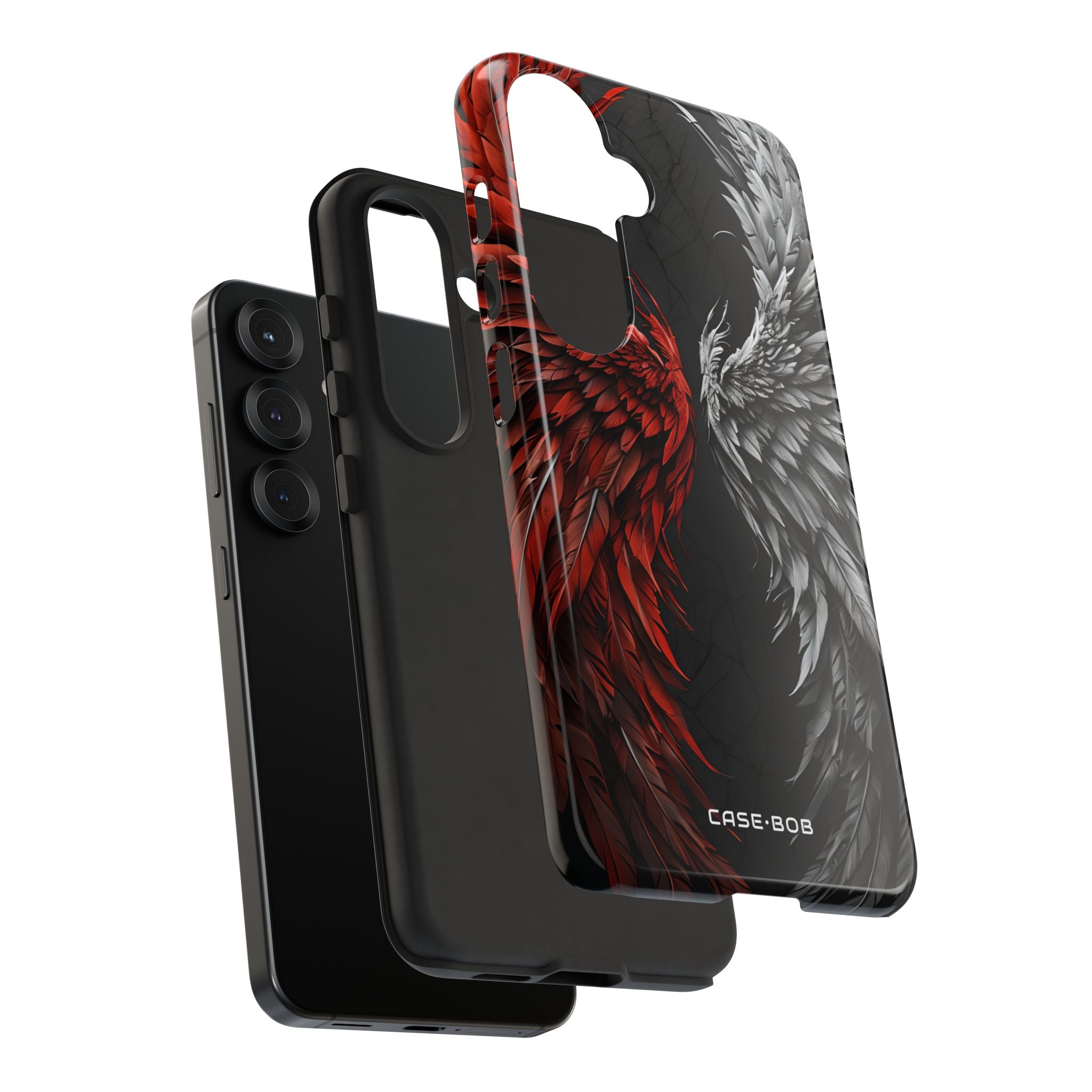 Crimson White Wings Samsung S25 Case - Tough