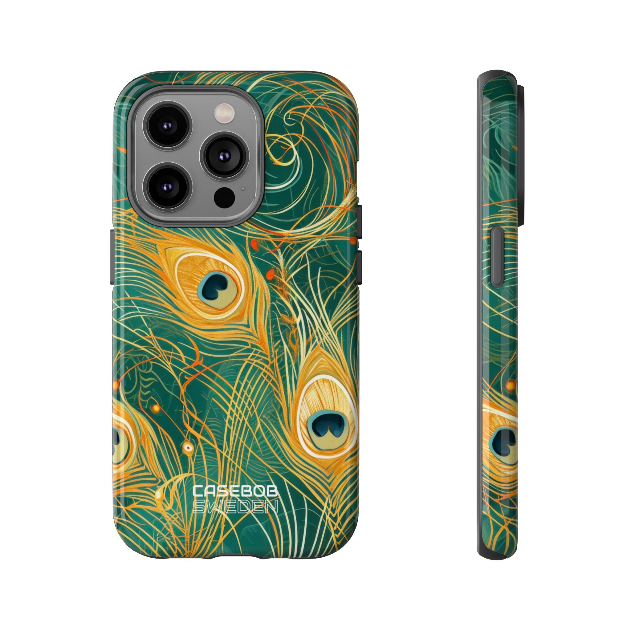 Vibrant Peacock Whirl iPhone 14 - Tough