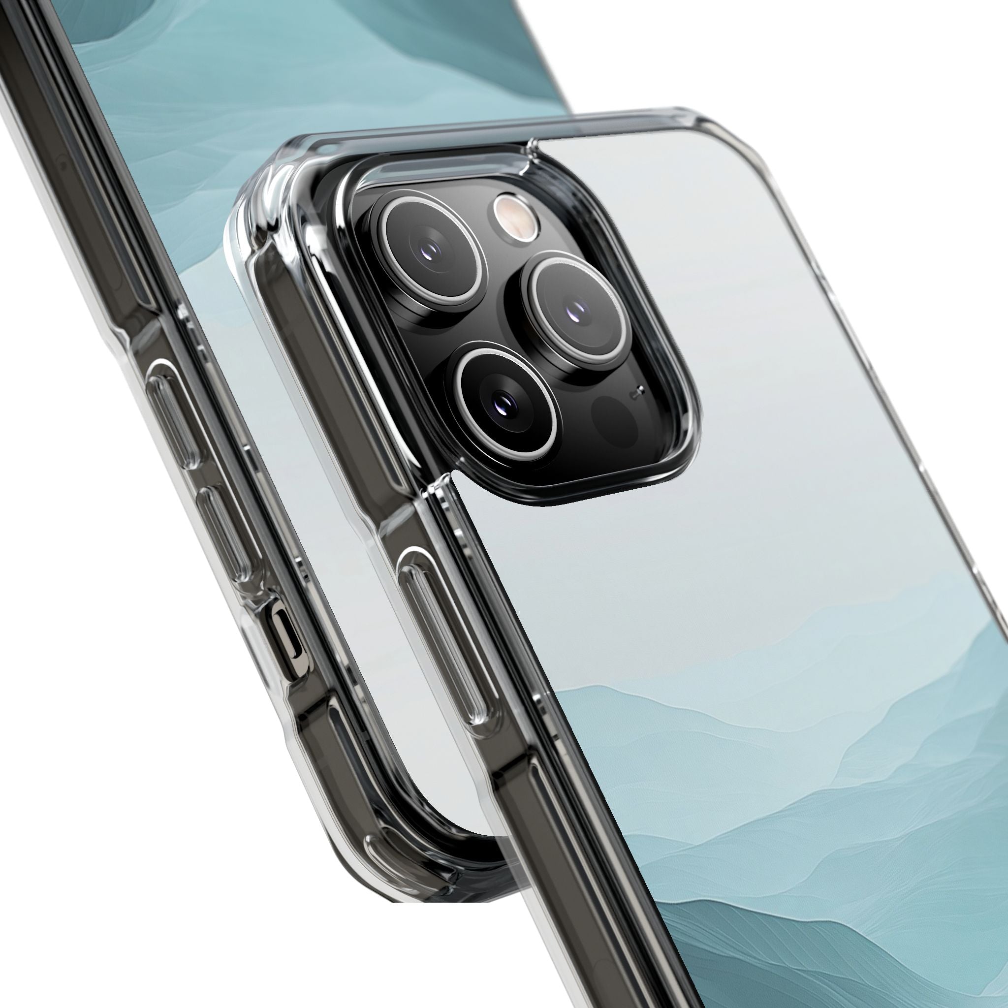 Teal Mist Mountains iPhone 14 Pro Max Case - Impact