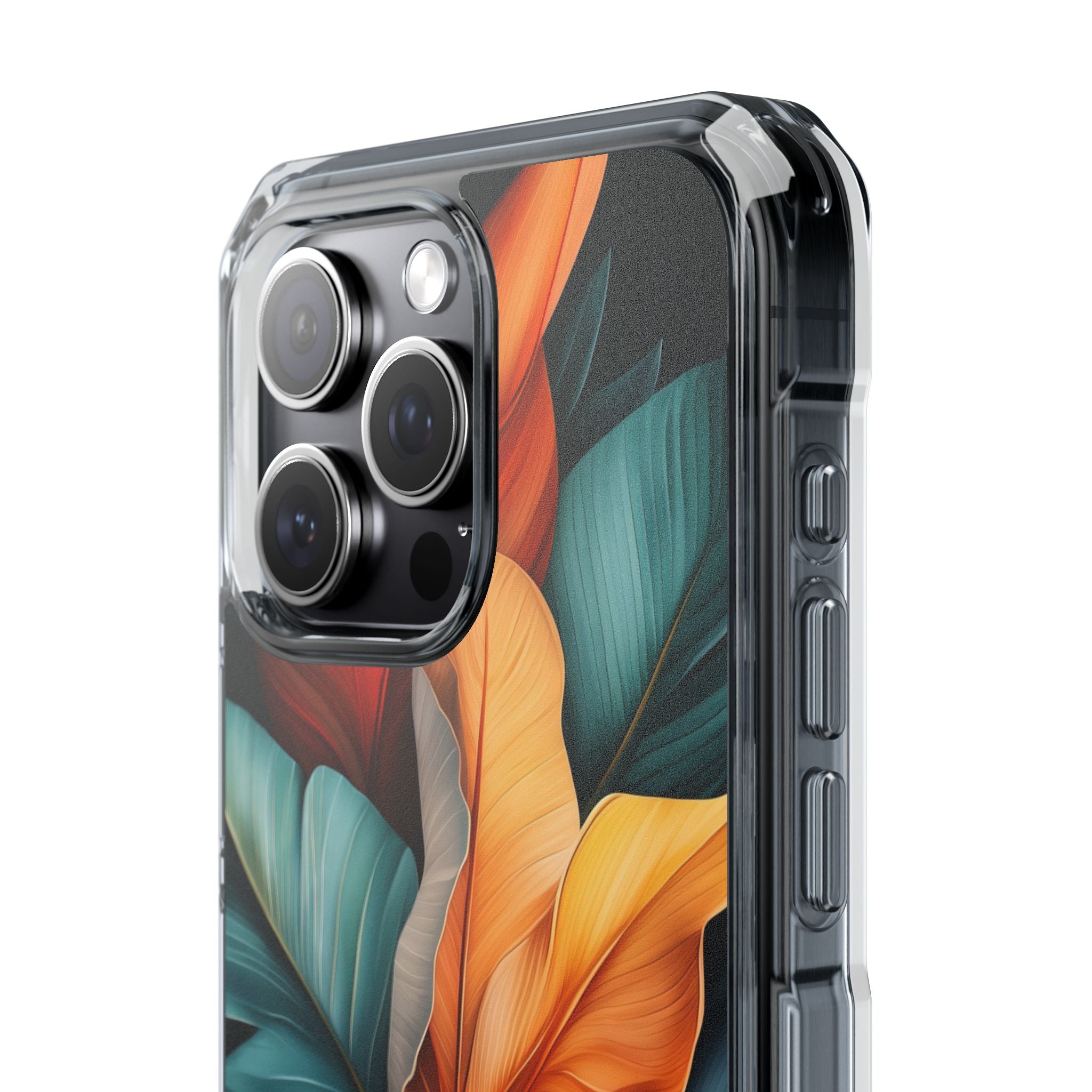 Tropical Leafburst iPhone 15 Pro Max Case - Impact
