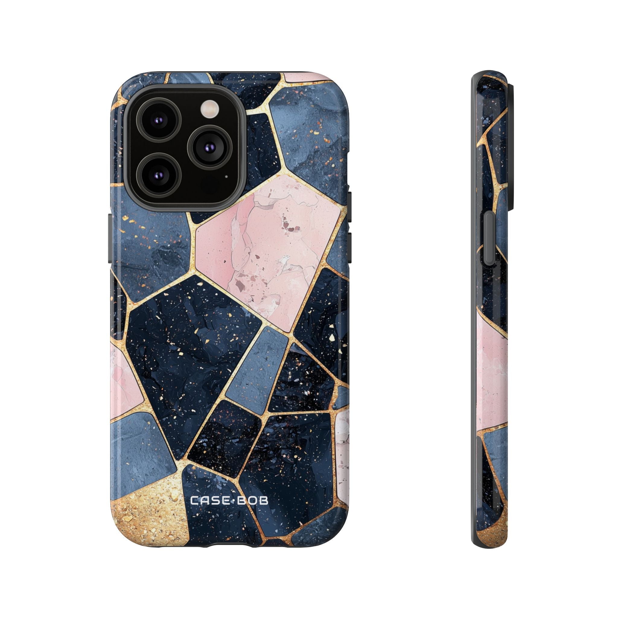 Golden Mosaic iPhone 14 Pro Max Case - Tough