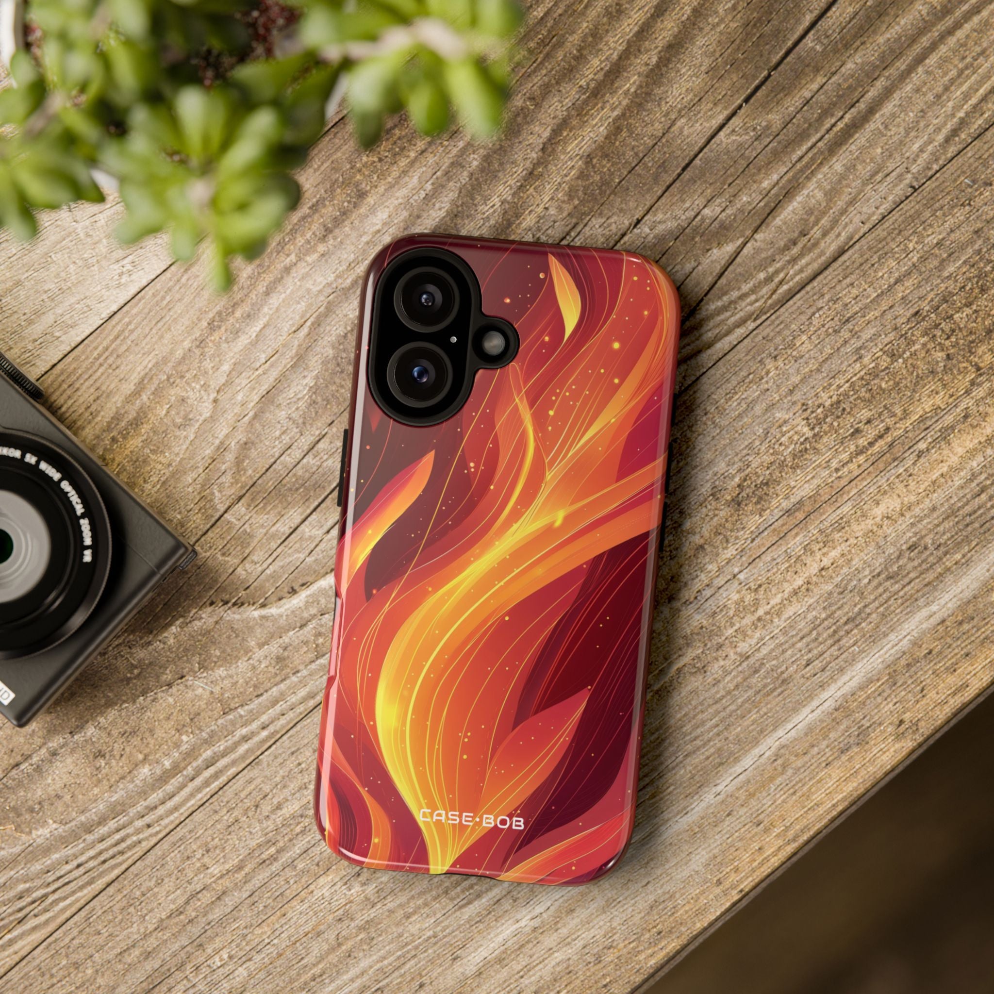Flaming Flow iPhone 16 Pro Case - Tough