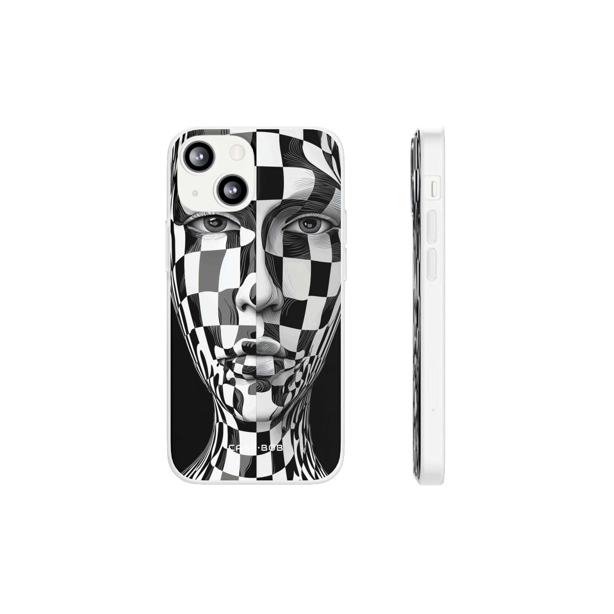 Checkered Face iPhone 13 mini Case - Soft