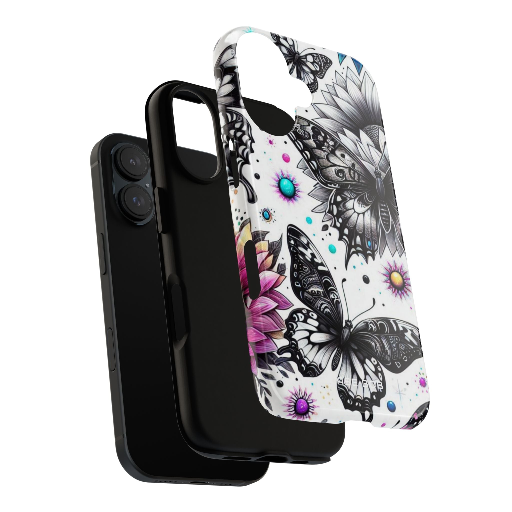 Butterfly Bloom iPhone 16 Case - Tough