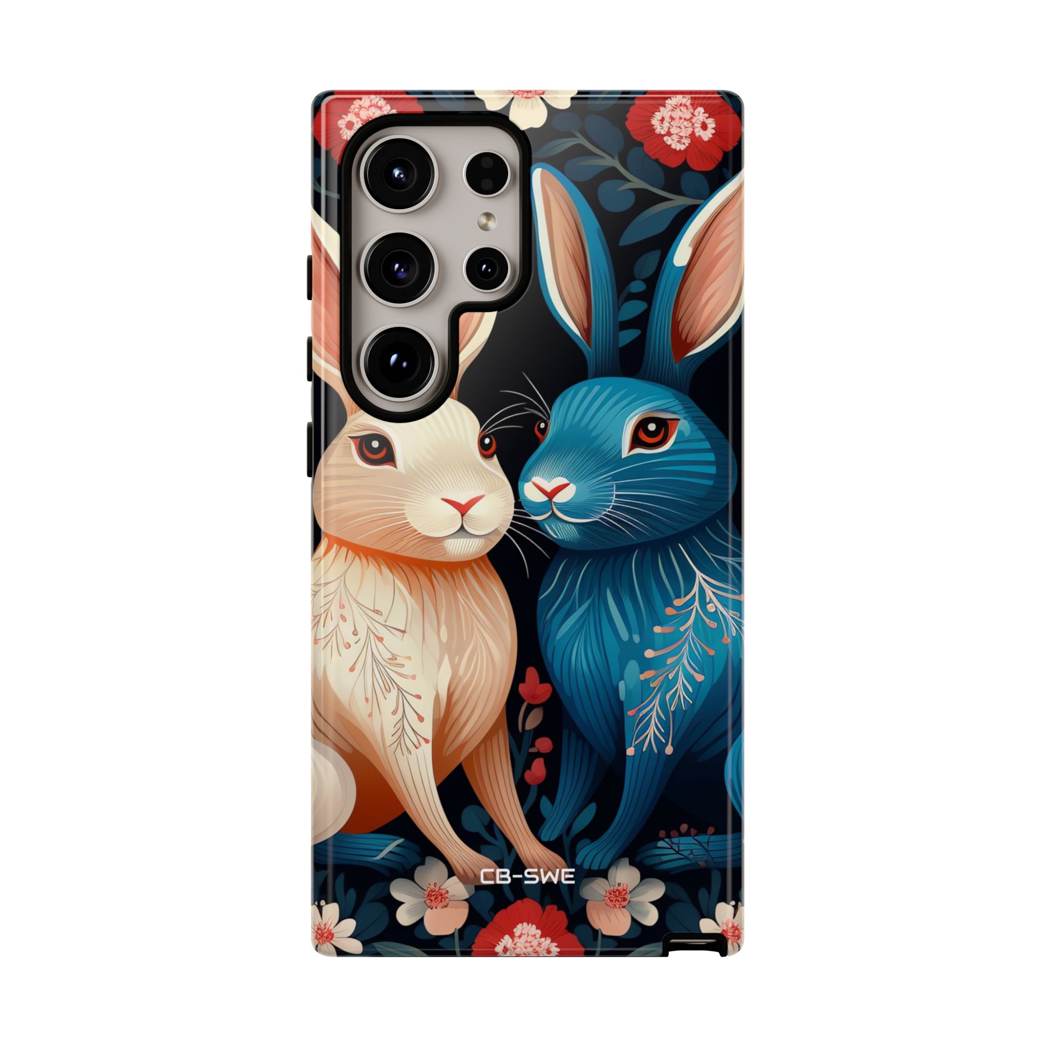 Rabbits Embrace Blossoms - Samsung Case