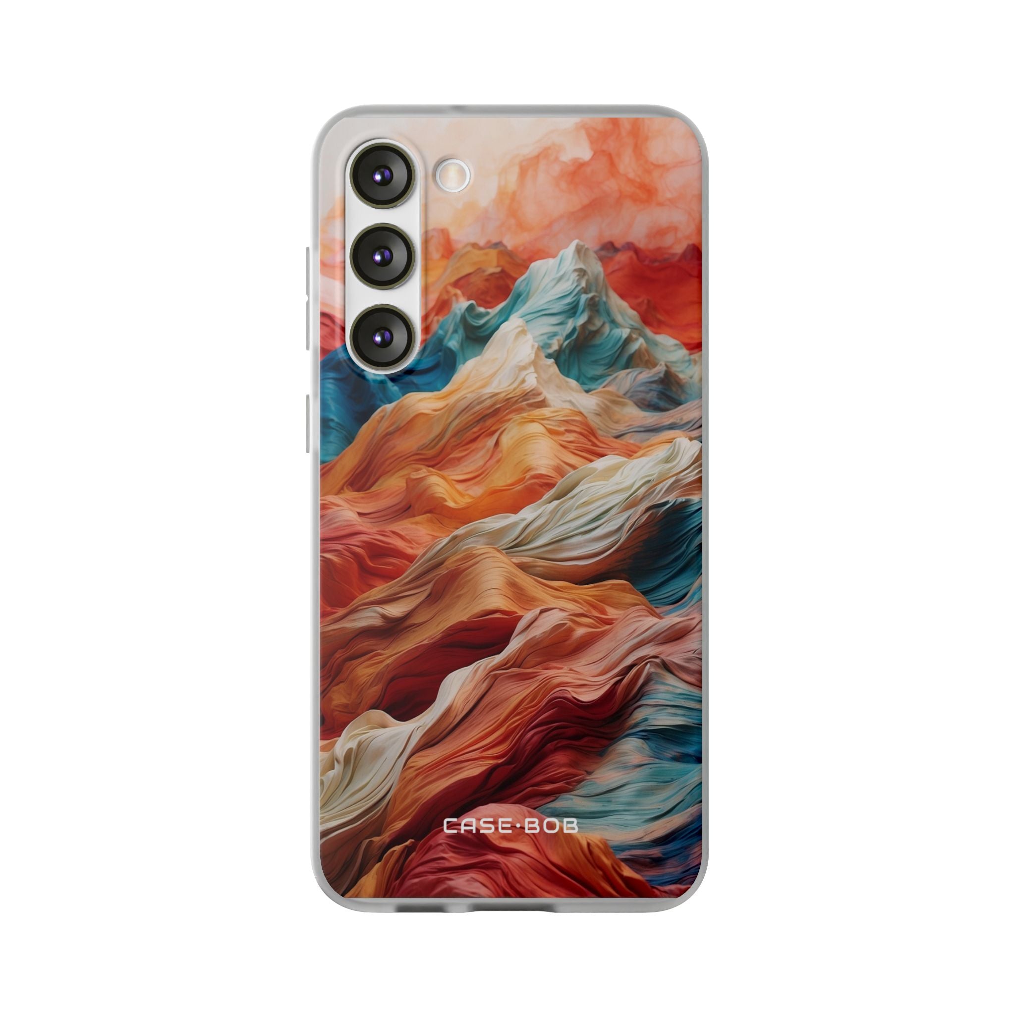 Fabric Peaks Cream Samsung S23 Plus Case - Soft