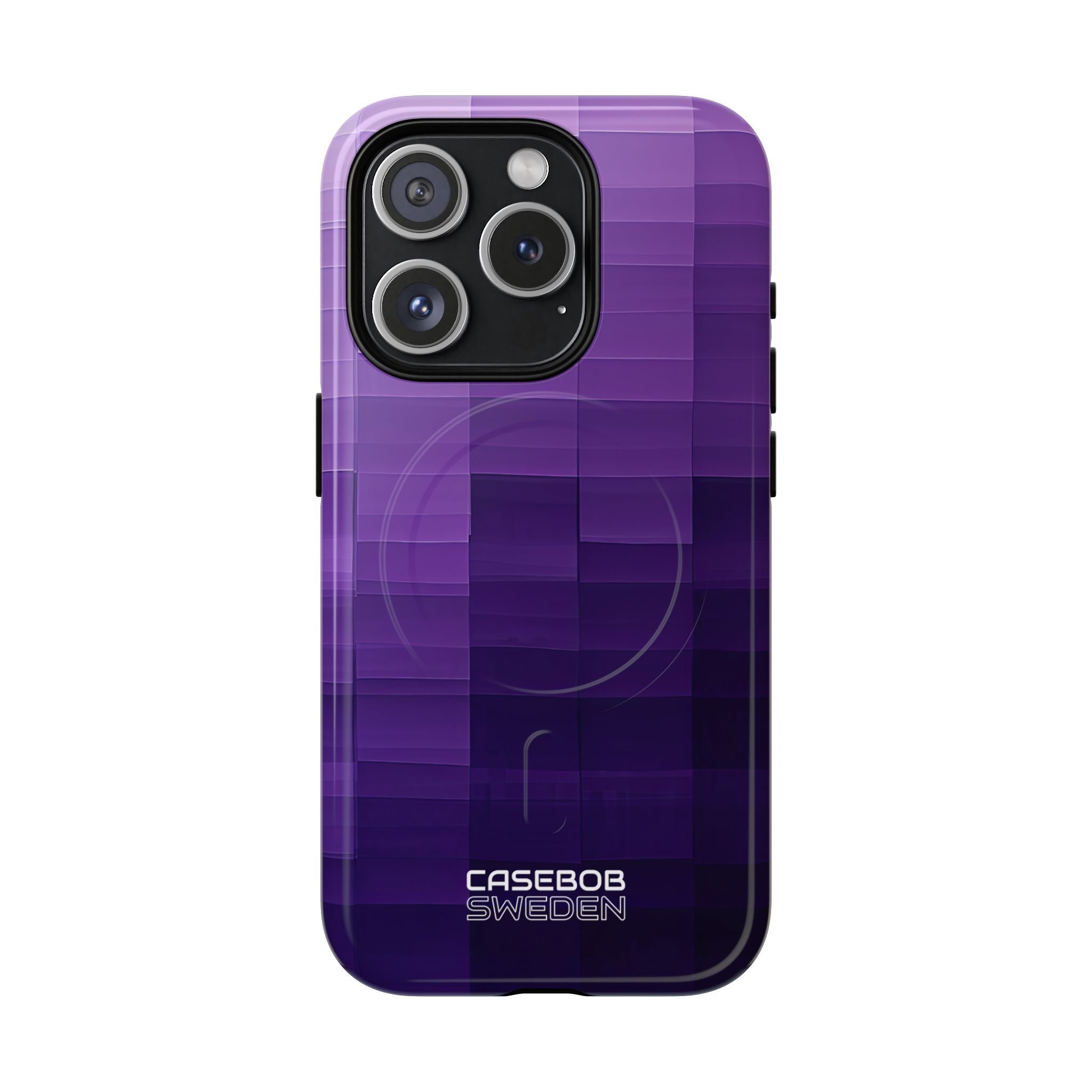 Purple Horizon Grid iPhone 15 - Tough+