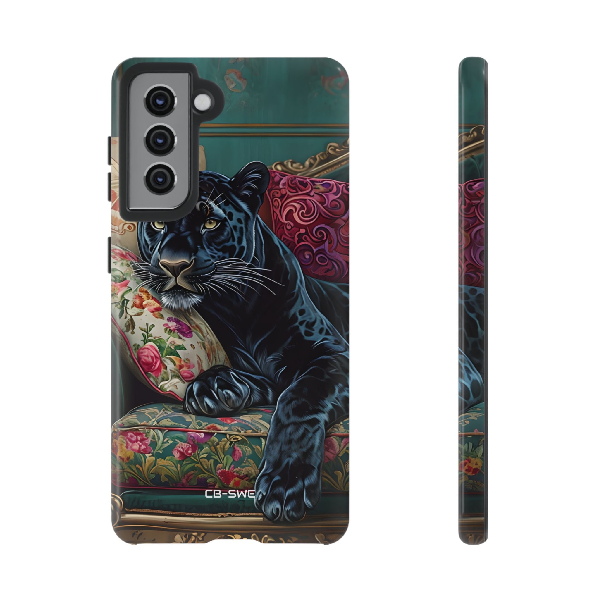Panther on Vintage Chaise - Samsung Case
