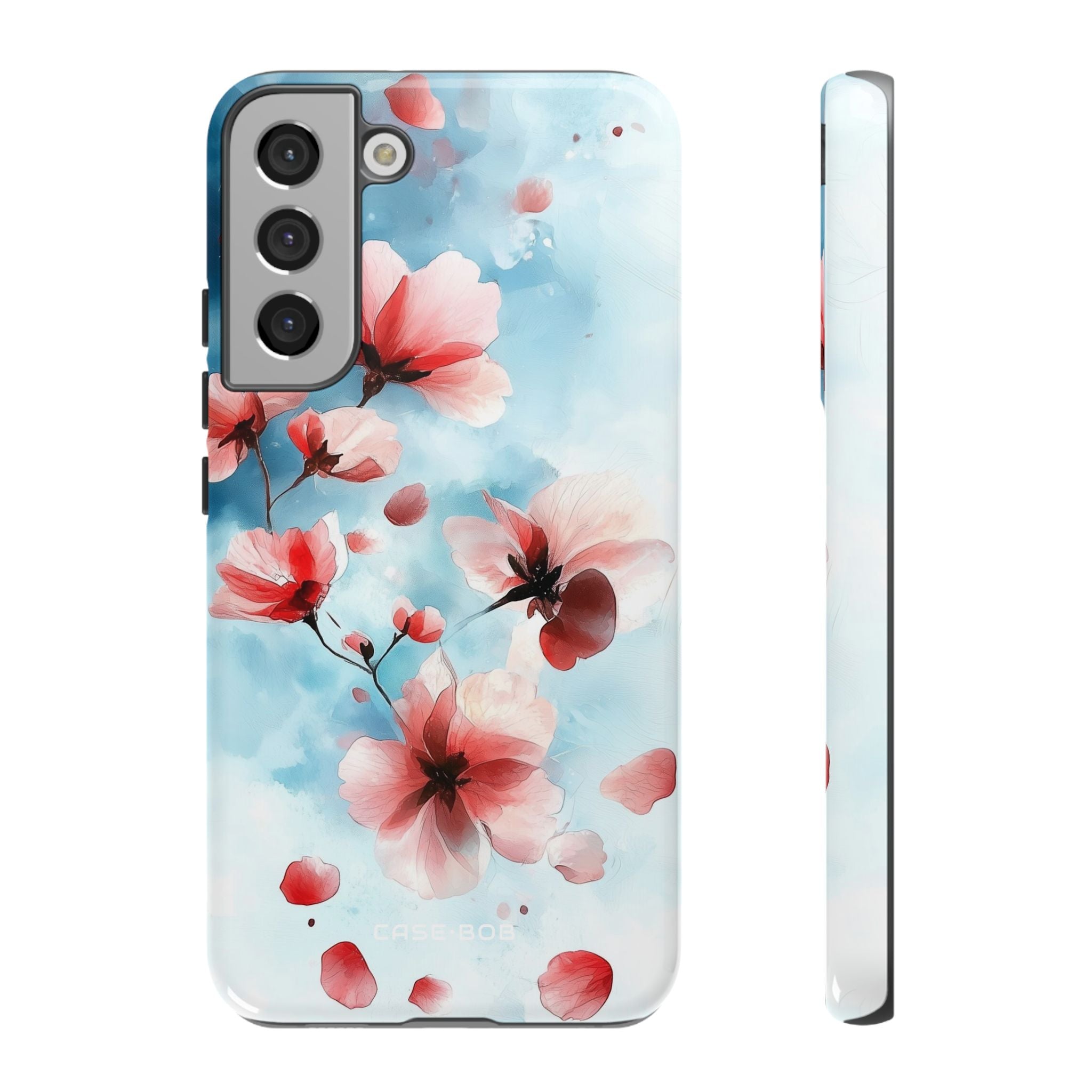 Pink Blossom Drift Samsung S22 Plus Case - Tough