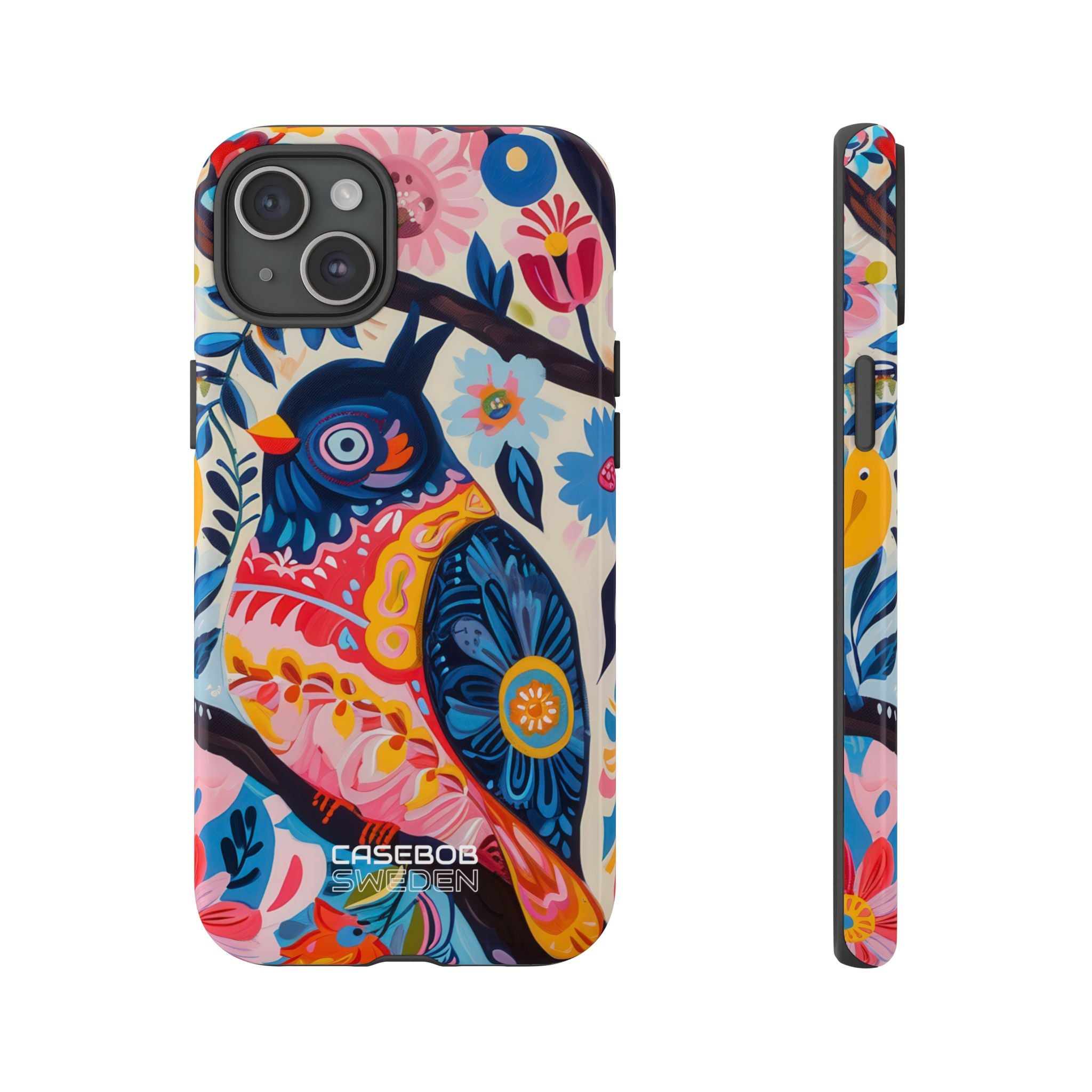 Whimsical Owl Garden iPhone 15 - Tough