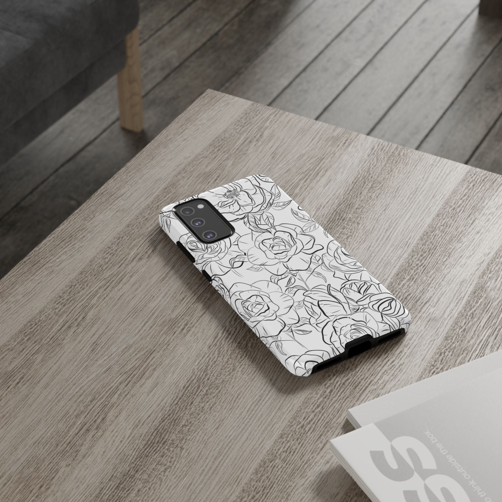 Intricate Rose Sketches - Samsung Case