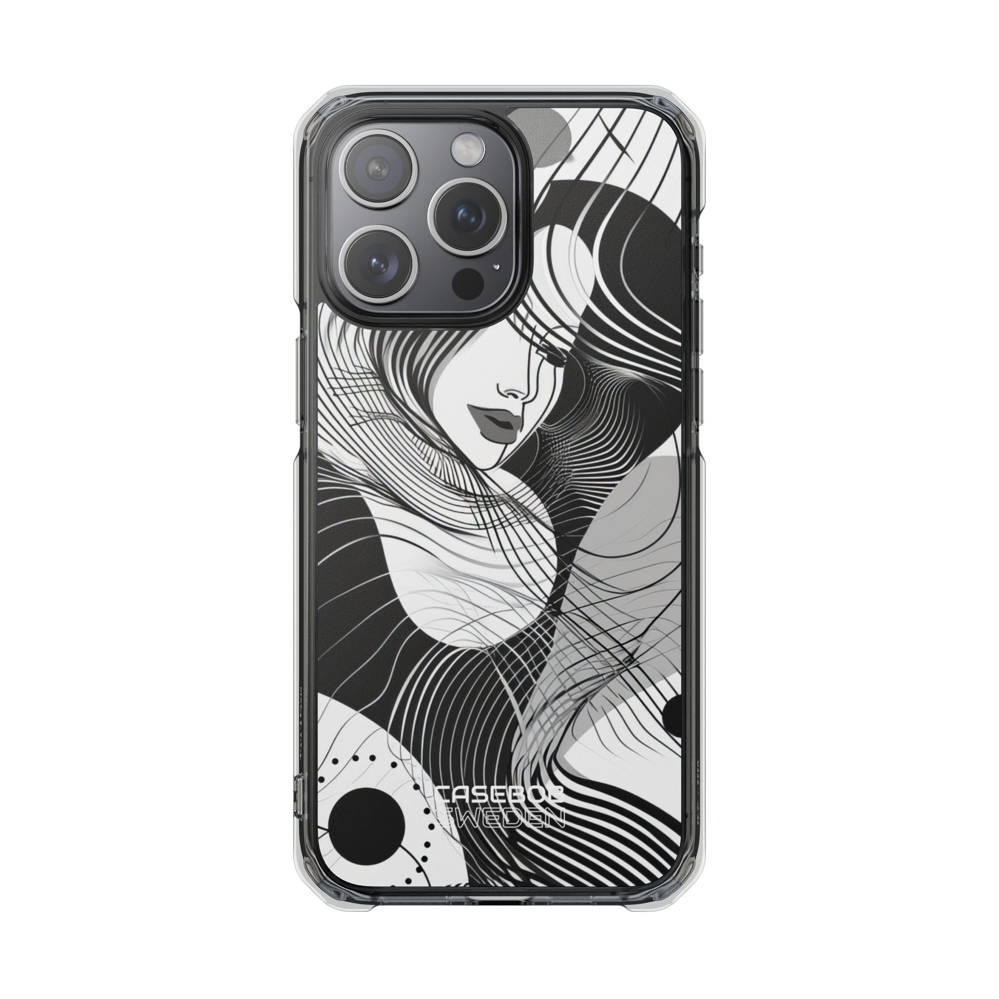 Orange Wave Motion iPhone 15 - Impact Clear+