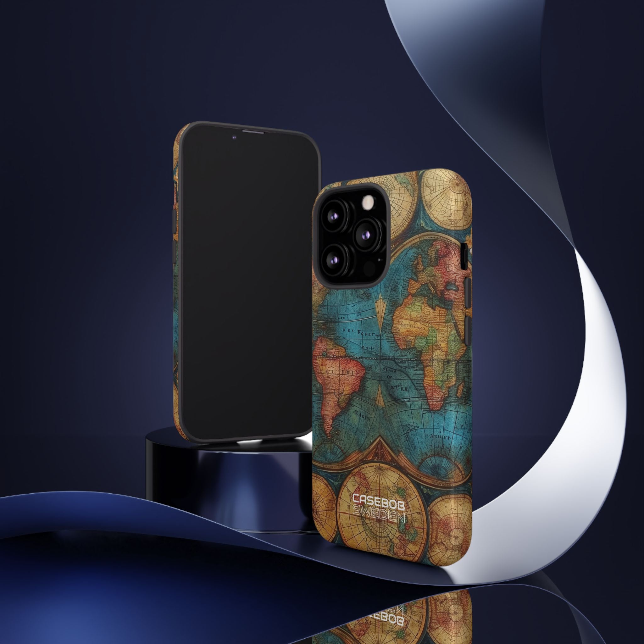 Vintage World Map iPhone 13 - Tough
