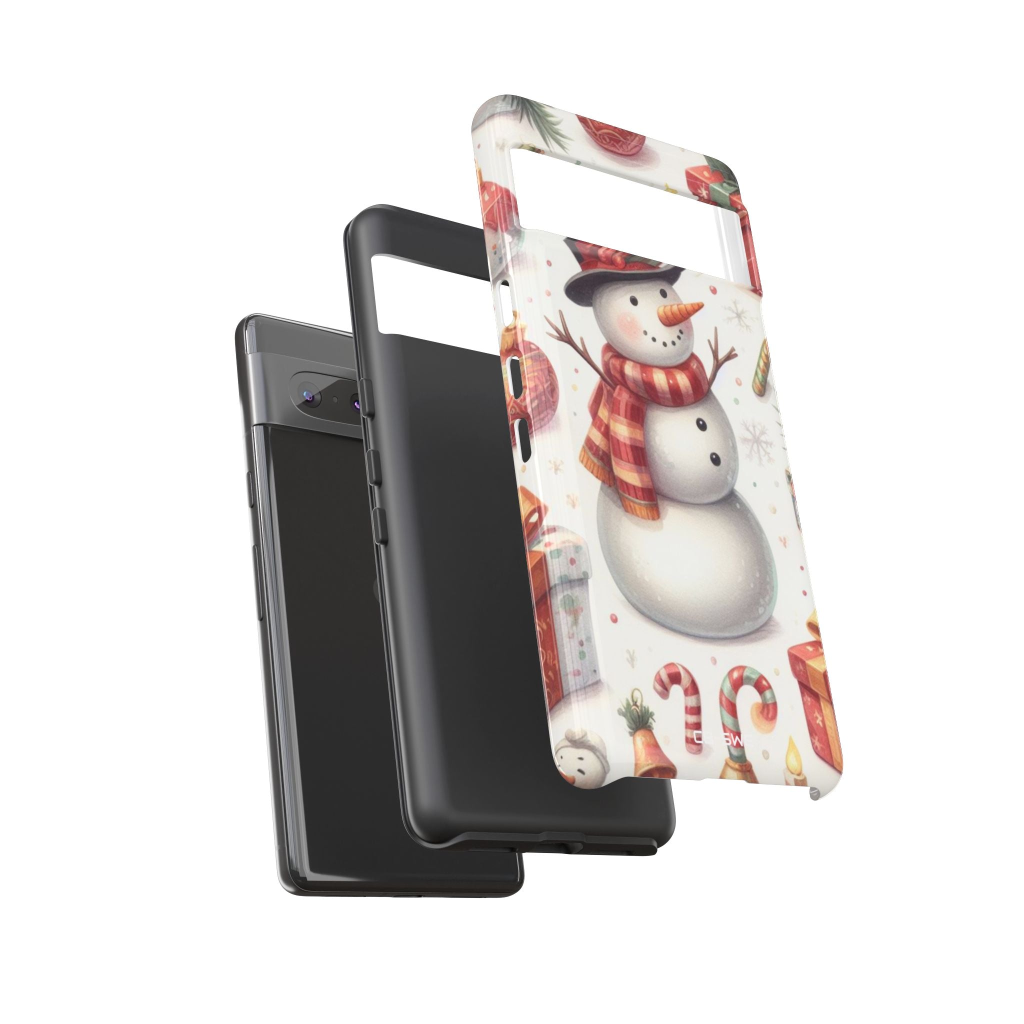 Snowman Wears Scarf - Google Pixel Case
