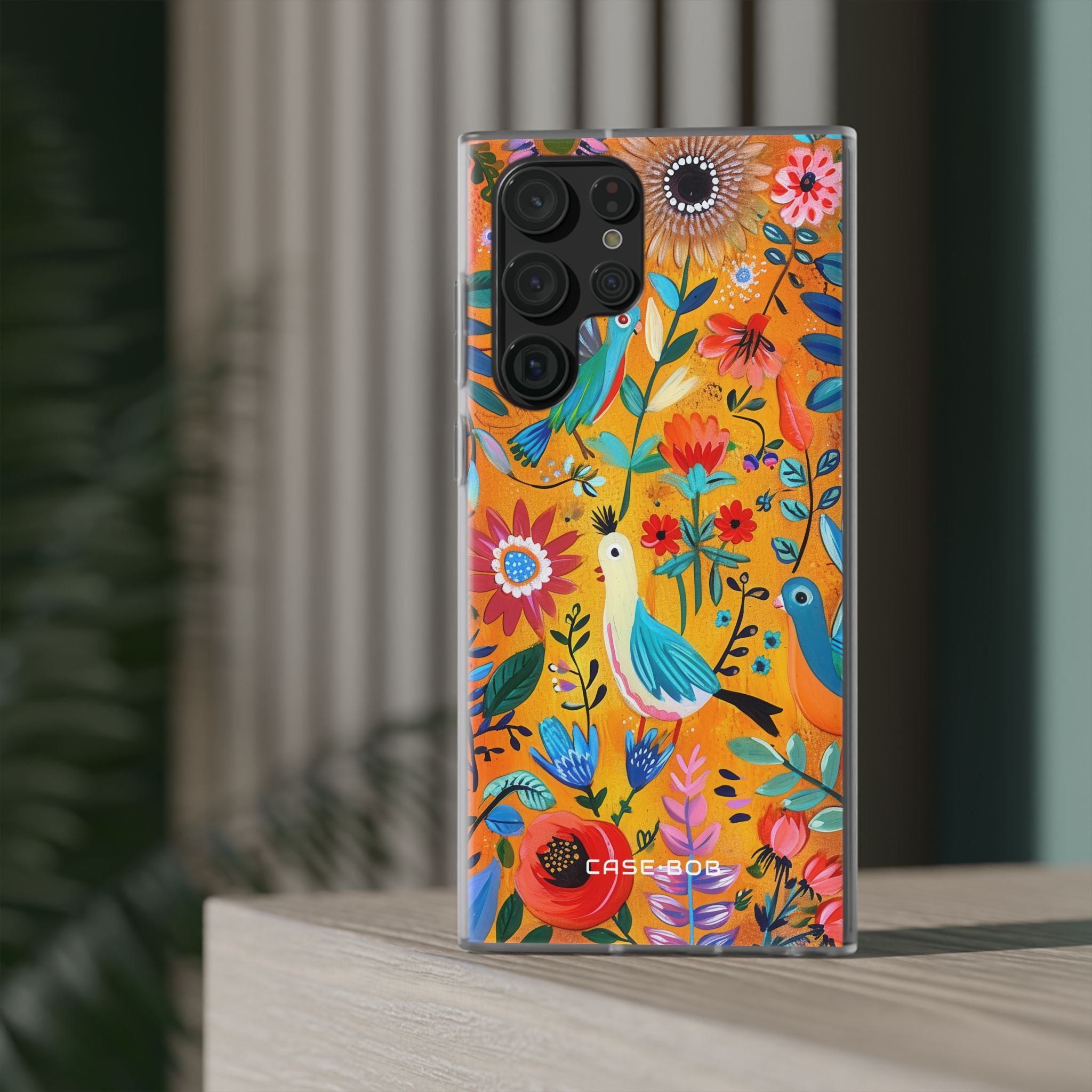 Colorful Birds Bloom Samsung S22 Ultra Case - Soft