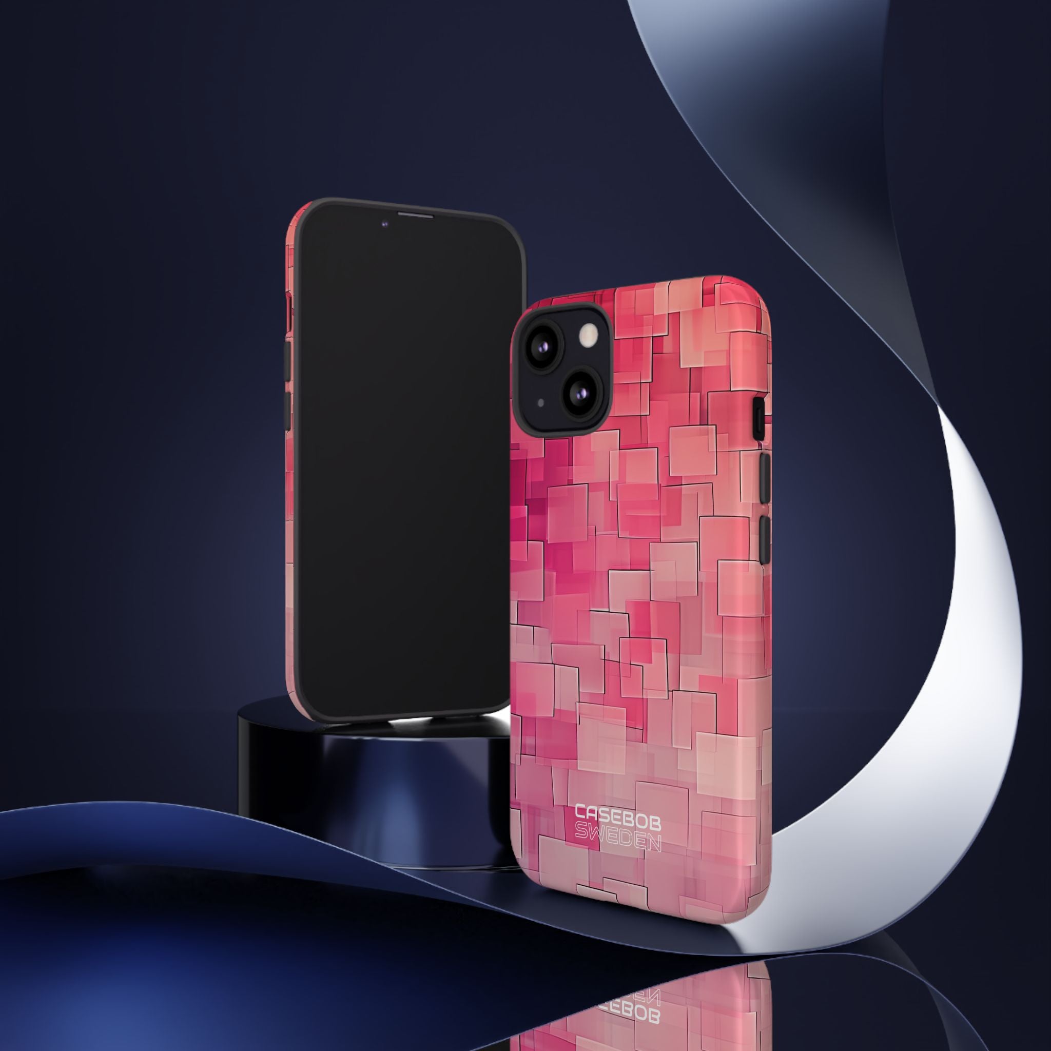 Layered Pink Geometry iPhone 13 - Tough
