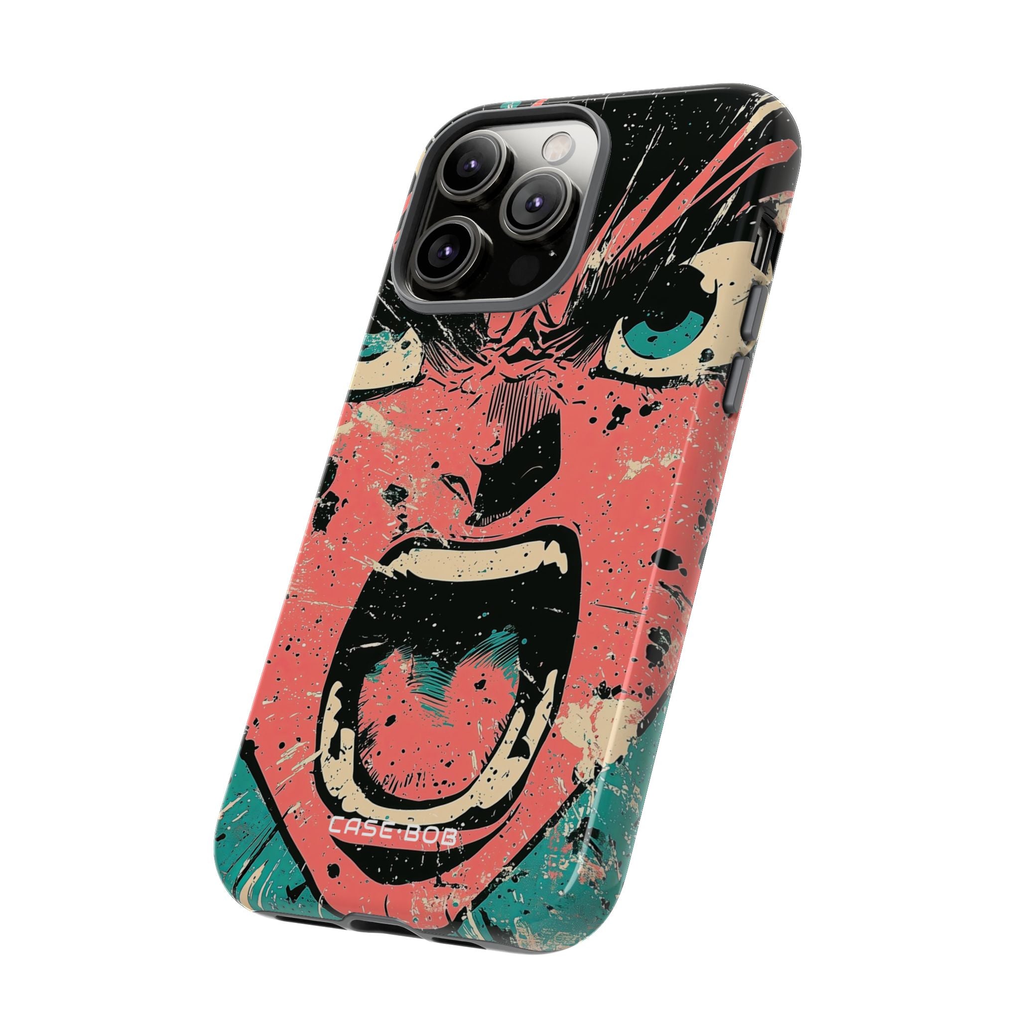 Screaming Face Pink iPhone 14 Pro Max Case - Tough