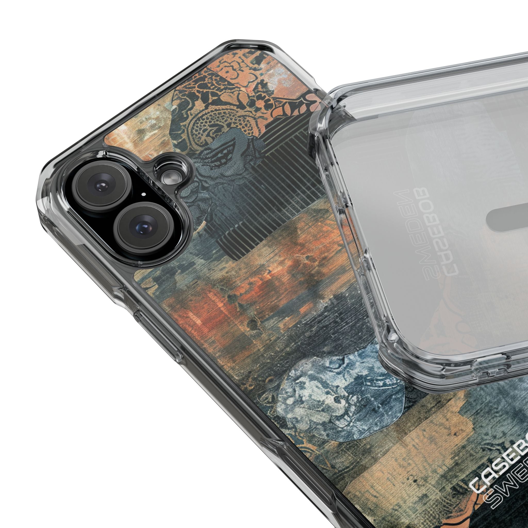 Rust Bloom Tangle iPhone 16 - Impact Clear+