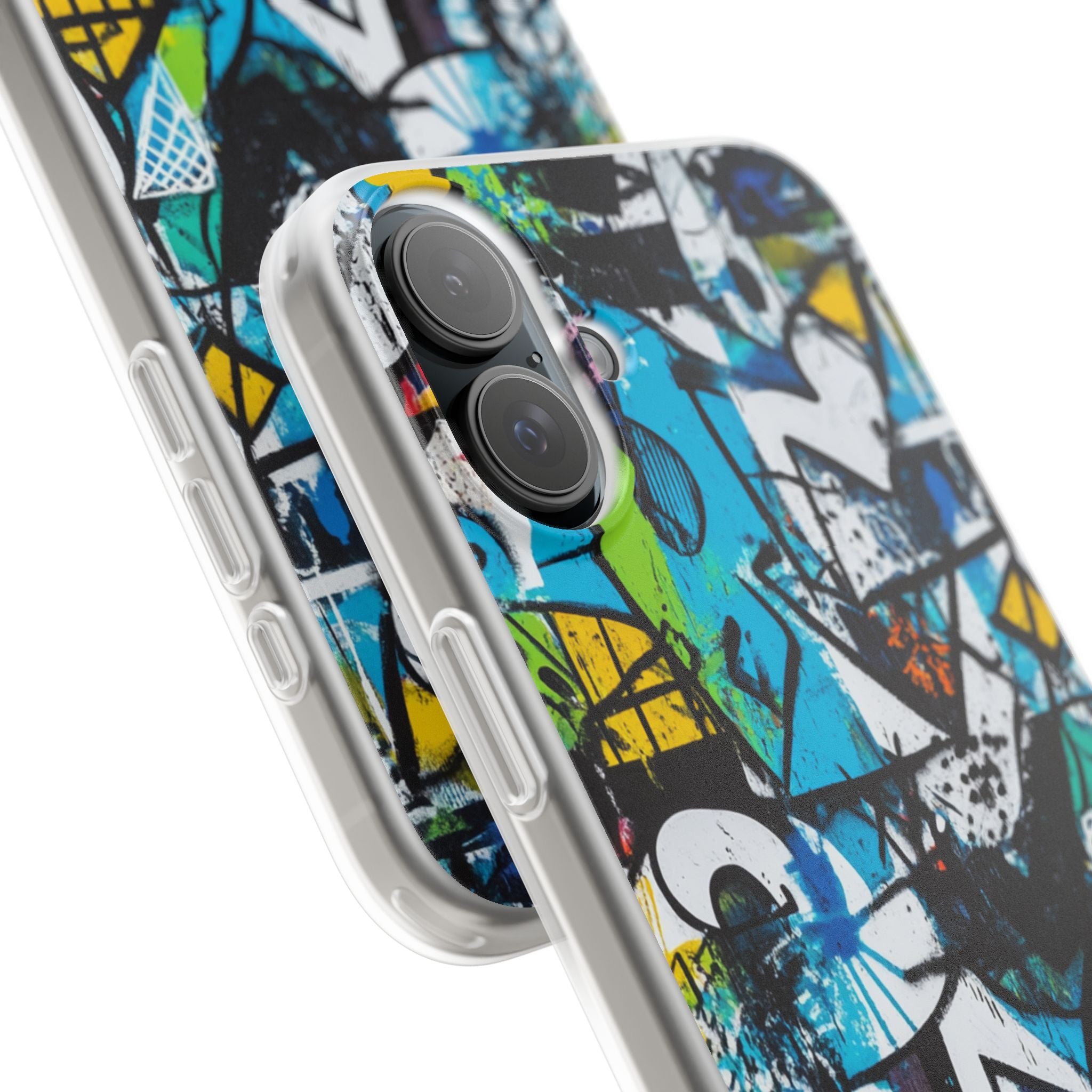 White Ripple Drift iPhone 16 Plus Case - Soft