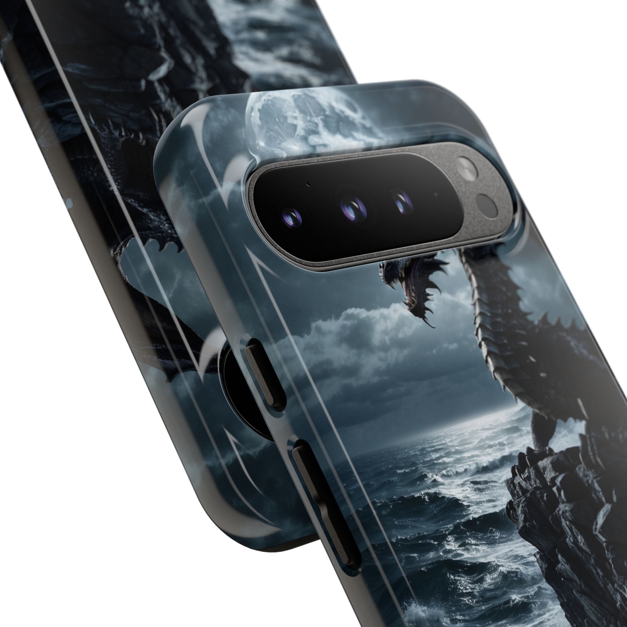 Dragon Roars Against Sea - Google Pixel Case